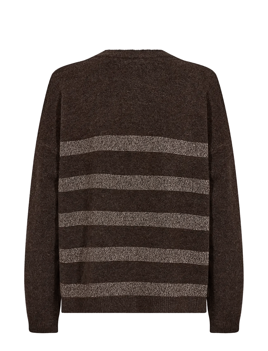 Soyaconcept - SC-ORLEAN - pullover - 98980c chocolate plum mel com - 2