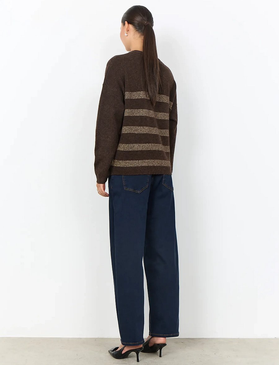 Soyaconcept - SC-ORLEAN - pullover - 98980c chocolate plum mel com - 3