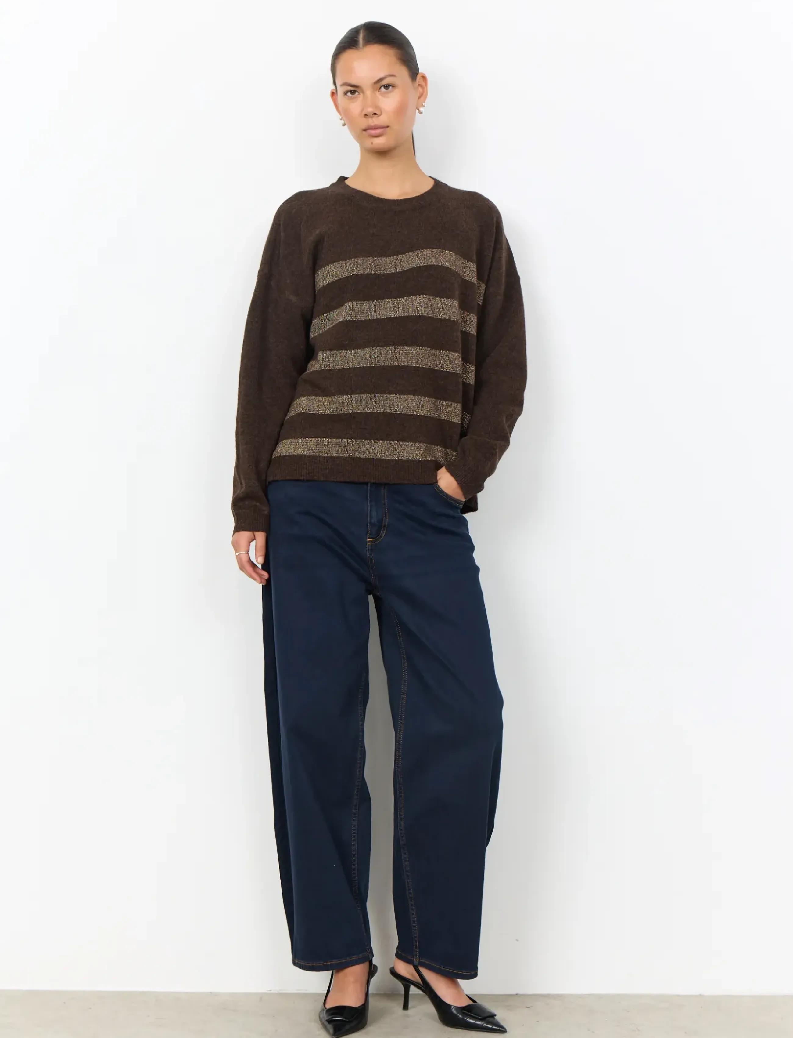 Soyaconcept - SC-ORLEAN - pullover - 98980c chocolate plum mel com - 4