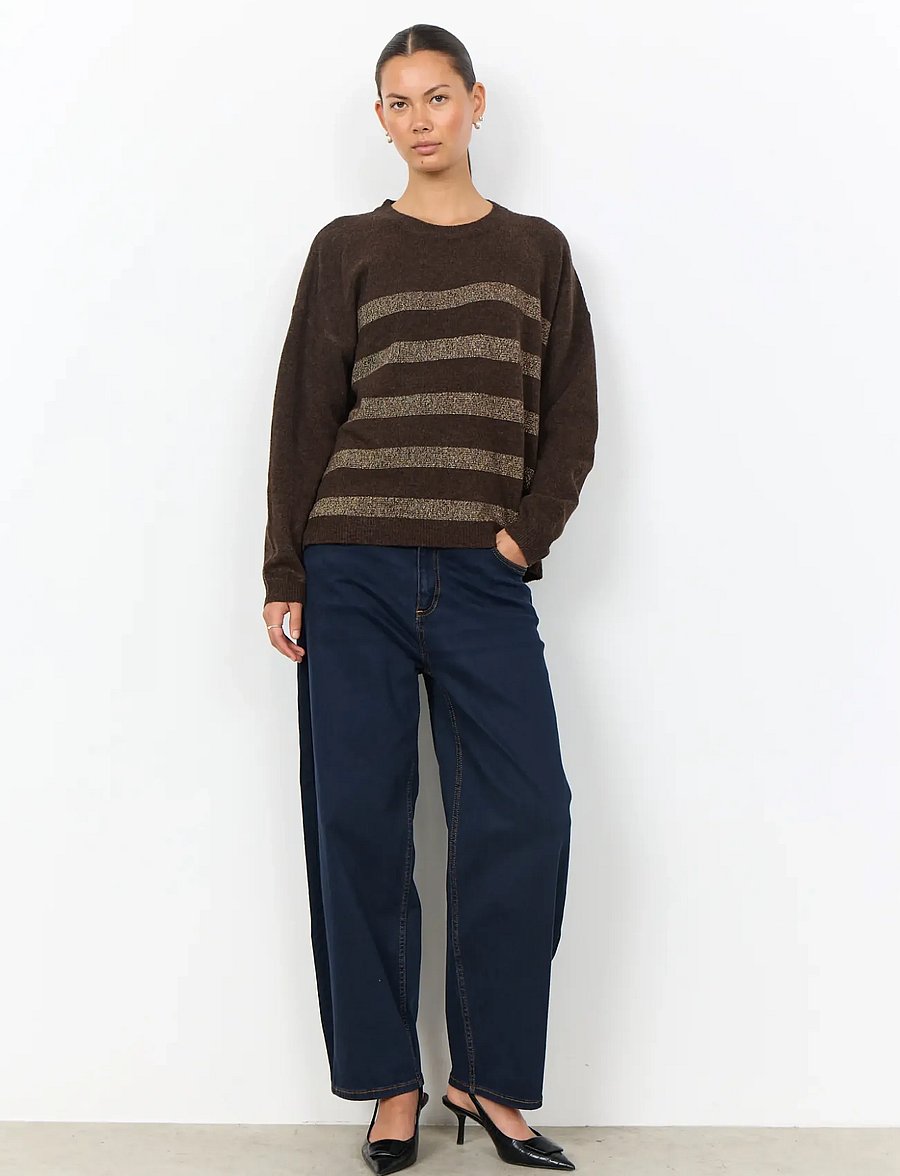 Soyaconcept - SC-ORLEAN - pullover - 98980c chocolate plum mel com - 4