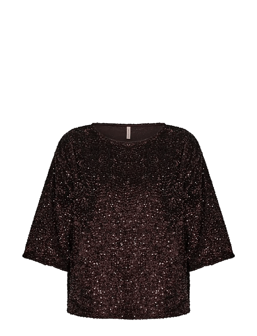 Soyaconcept - SC-JASLEEN - blusen mit dreiviertelärmel - 8980 chocolate plum - 1