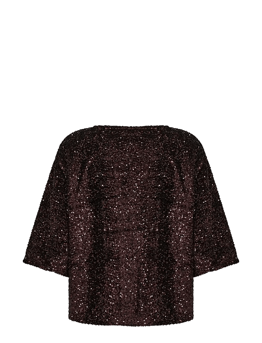 Soyaconcept - SC-JASLEEN - blusen mit dreiviertelärmel - 8980 chocolate plum - 2