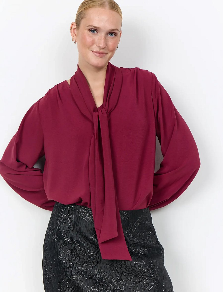 Soyaconcept - SC-CATH - langärmelige blusen - 4660 rhododendron - 0