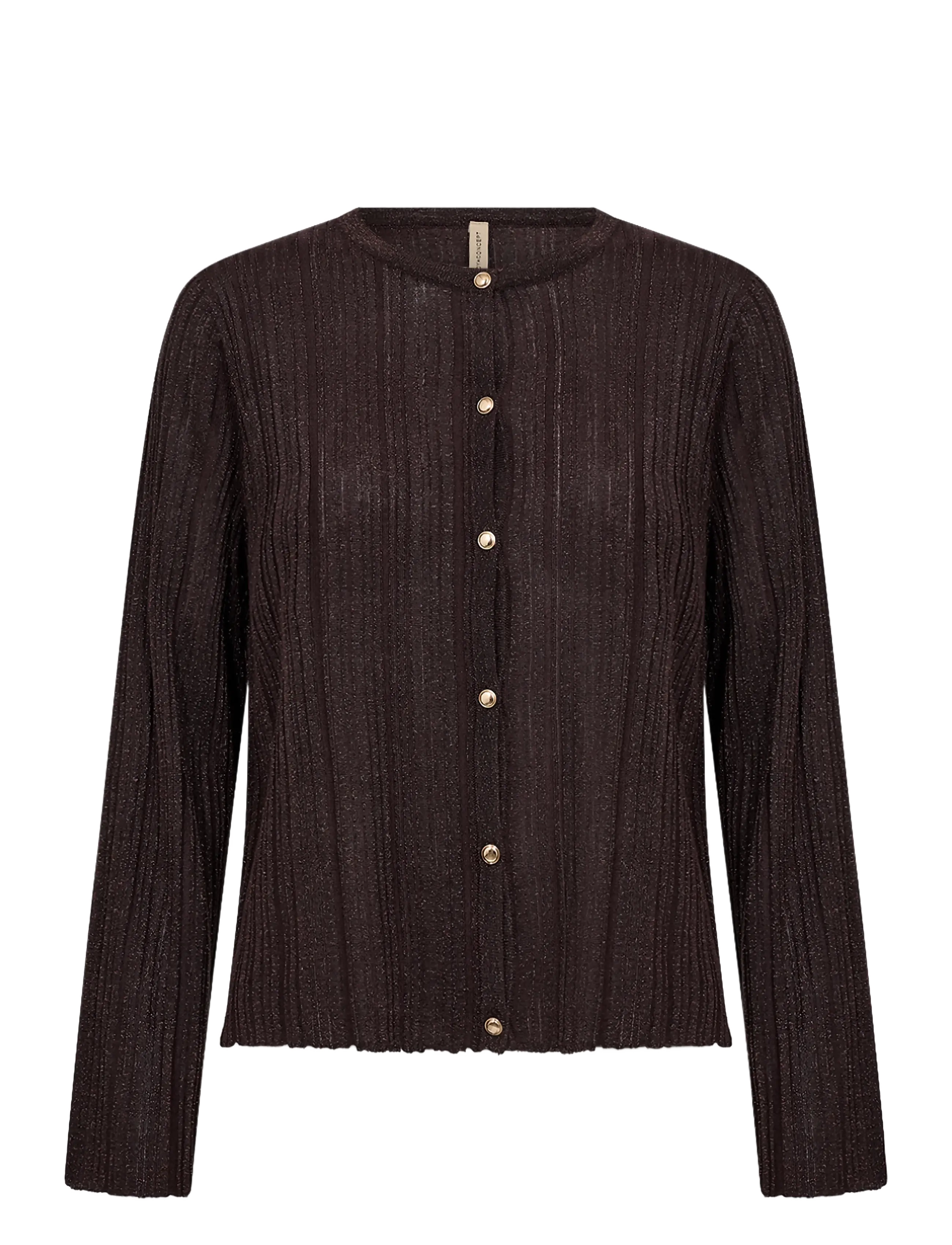 Soyaconcept - SC-VIOLETTA - strickjacken - 8980c chocolate plum combi - 1