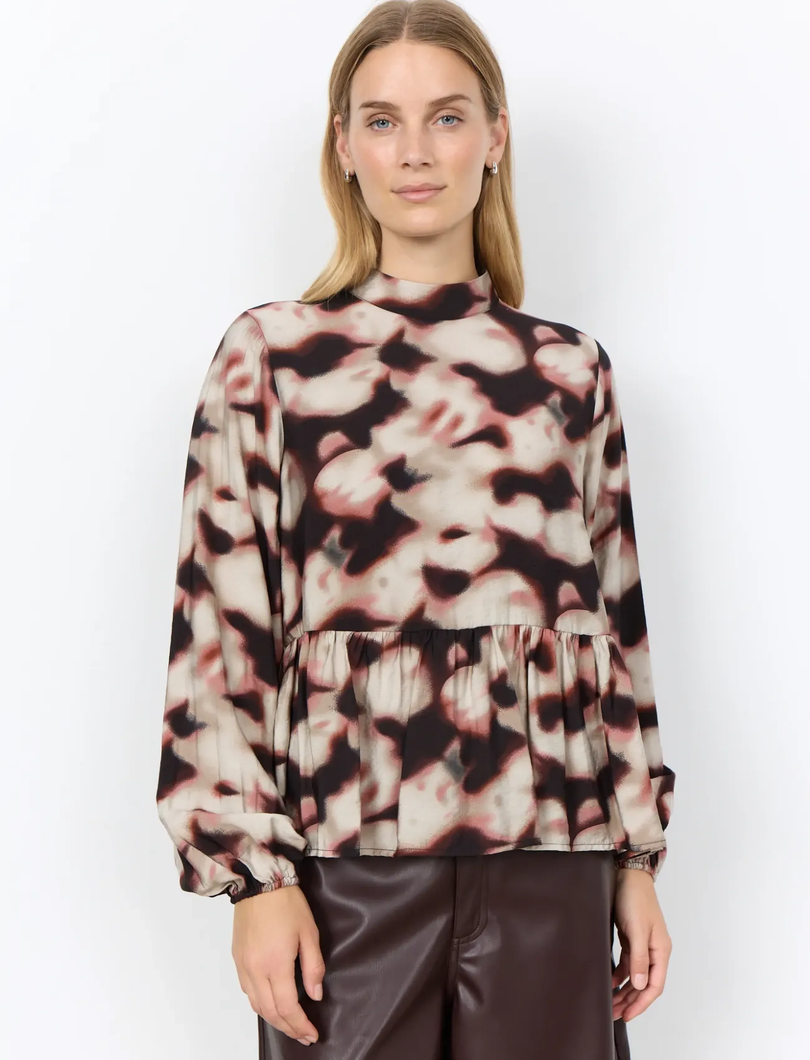 Soyaconcept SC-JINA - Blusar & Skjortor - 4660C RHODODENDRON COMBI / cream