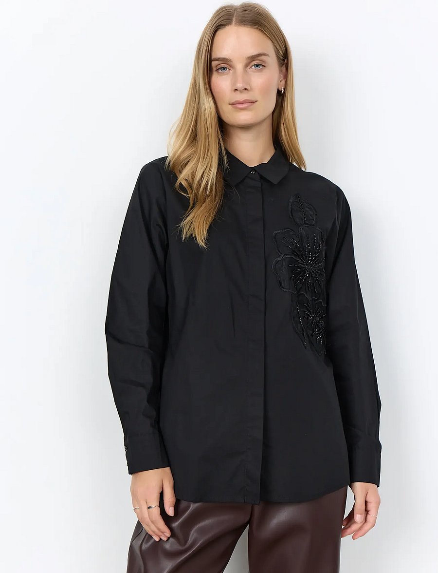 Soyaconcept - SC-JIAN - långärmade skjortor - 9999 black - 0