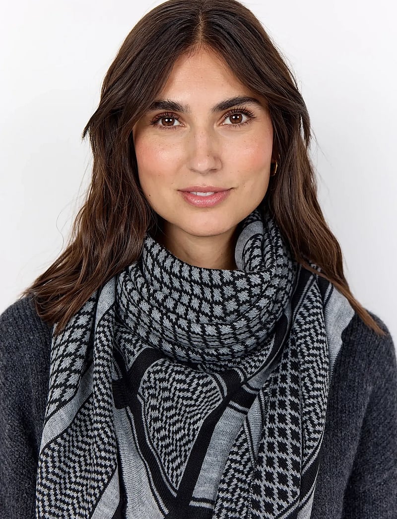 Soyaconcept - SC-BUKET - sjalar - 99470 med. grey melange combi - 3