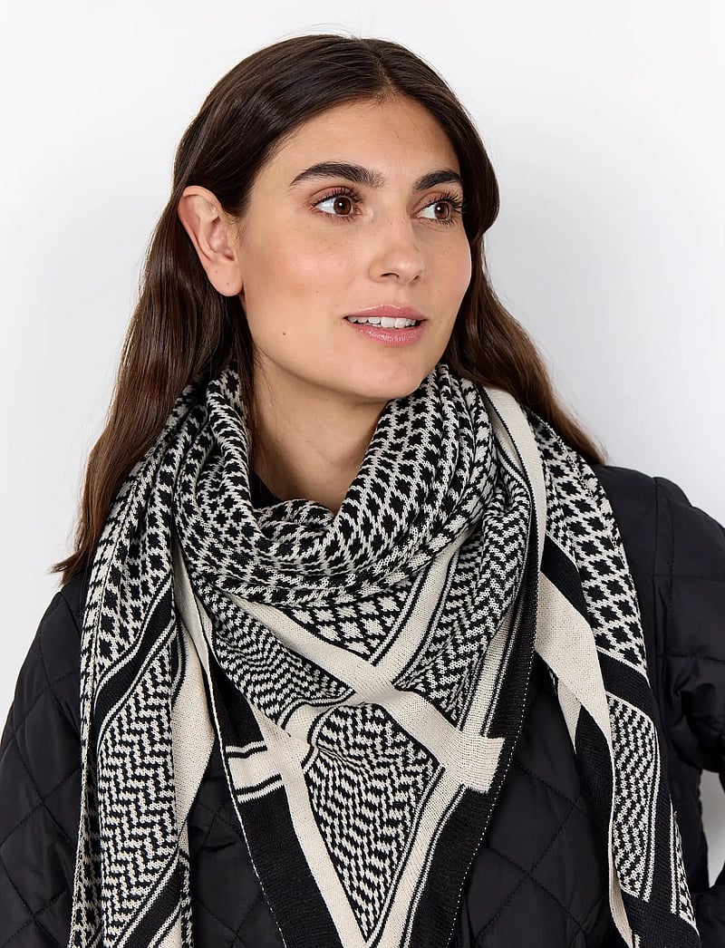 Soyaconcept - SC-BUKET - sjalar - black combi - 2