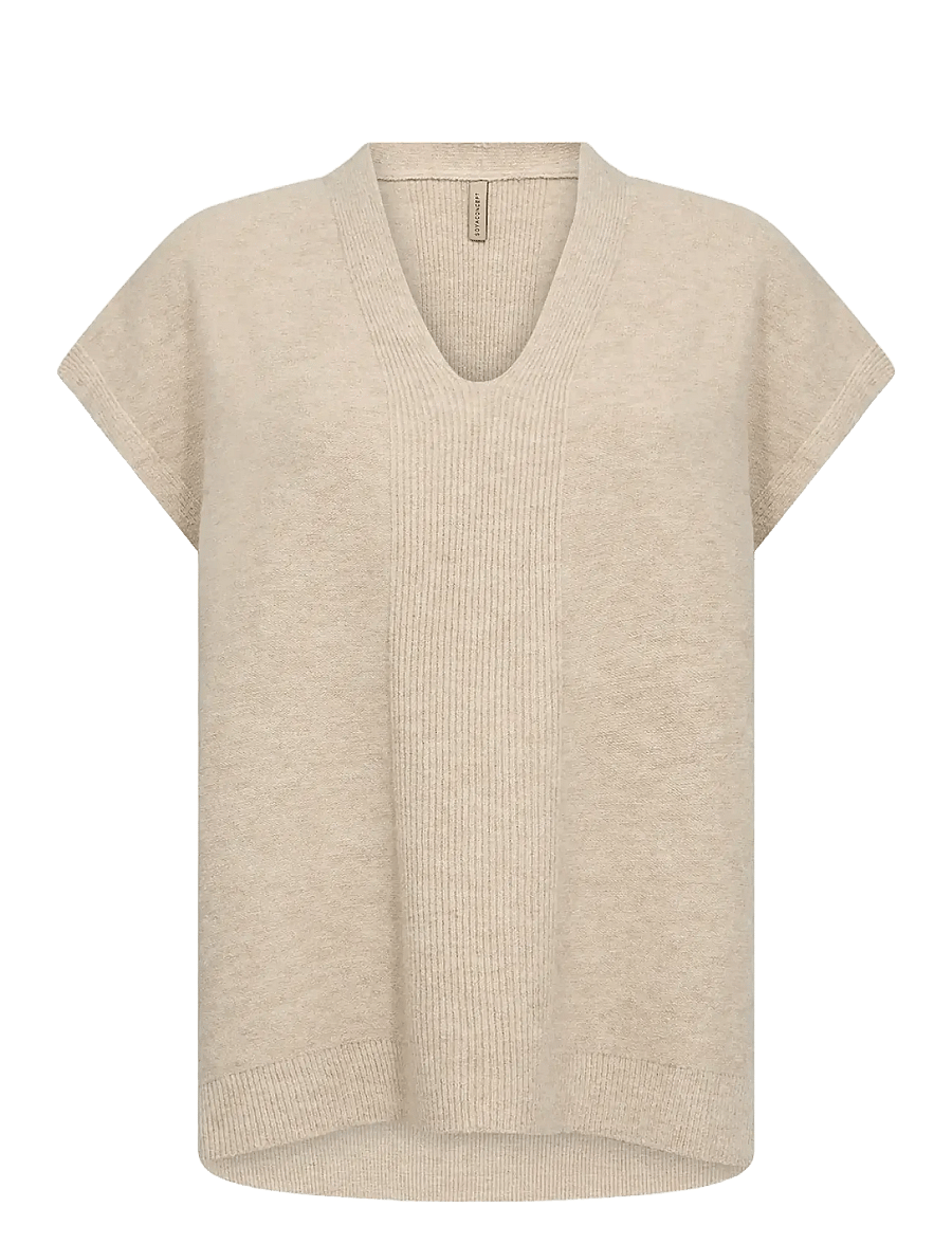 Soyaconcept - SC-SERINE - stickade tröjor - 98008 sand melange - 1