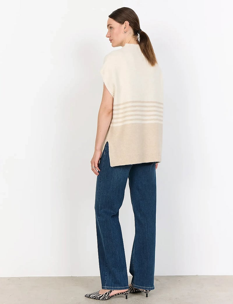 Soyaconcept - SC-SELVI - strikveste - 98008c sand melange combi - 3