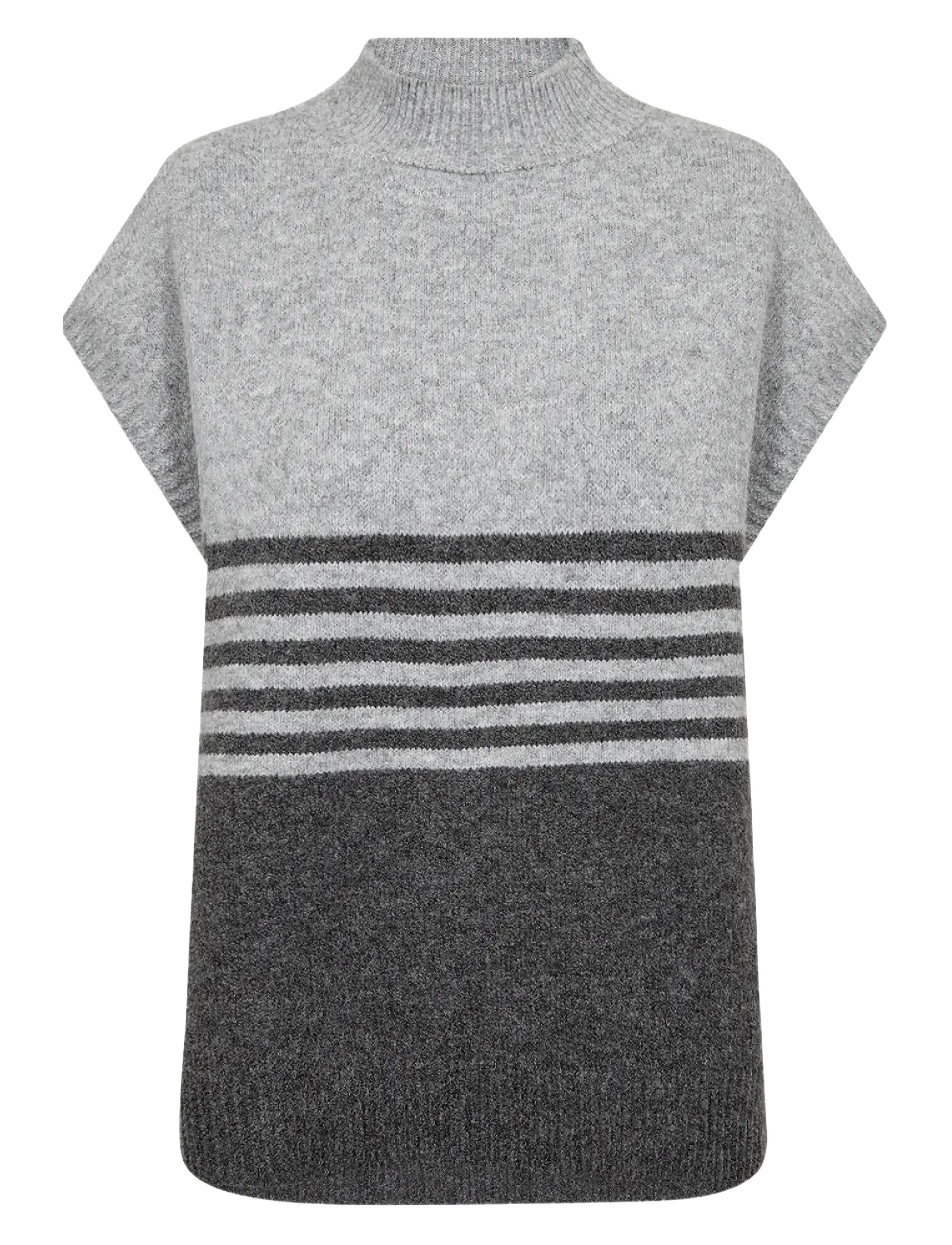 Soyaconcept SC-SELVI - Gestrickte westen - 99870 DARK EARTH MELANGE COMBI / grey