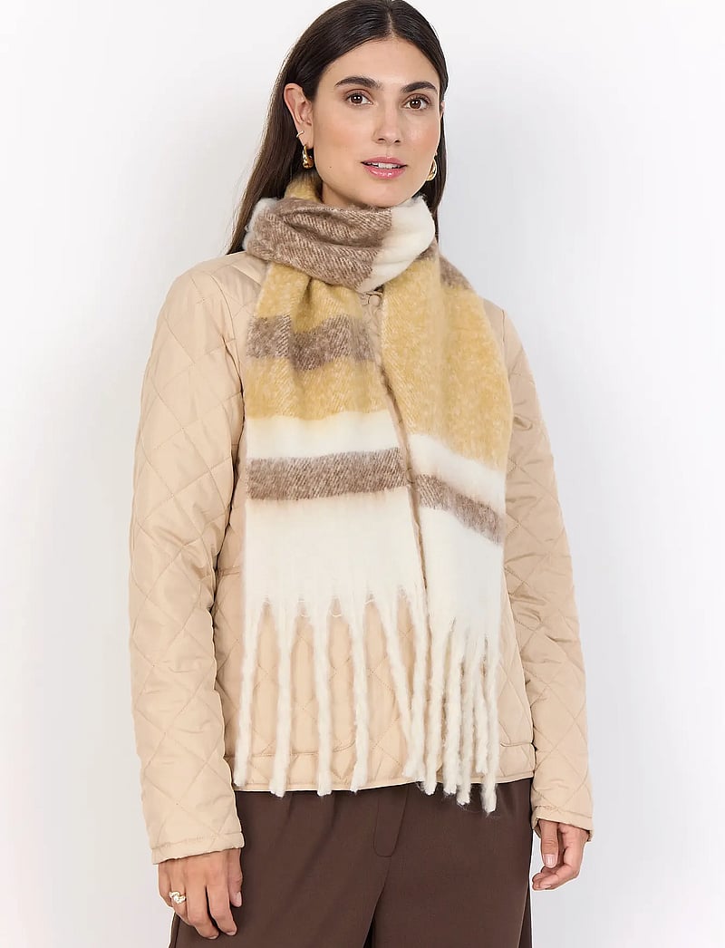 Soyaconcept - SC-SENELLA - halstørklæder - 8404 desert brown combi - 0