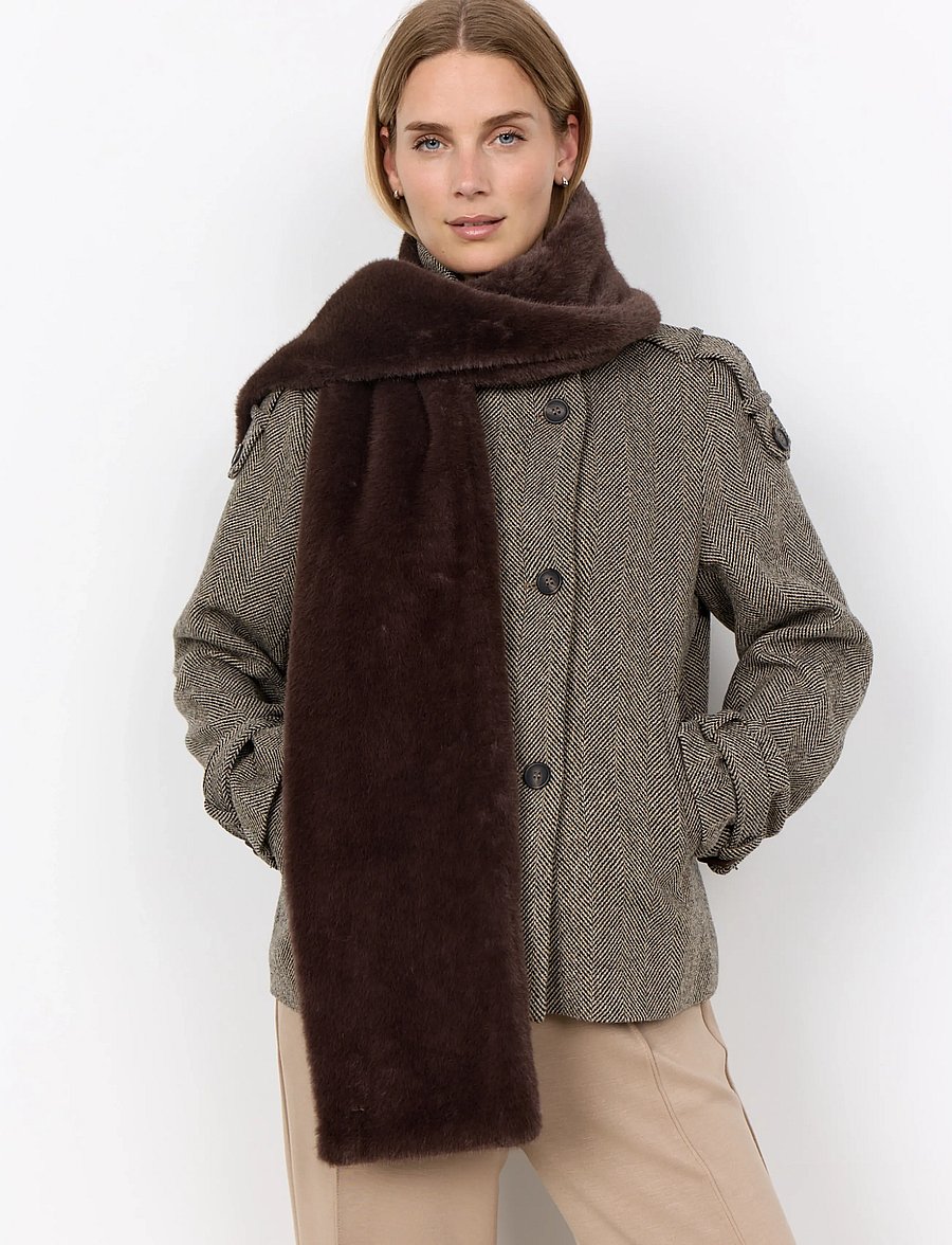 Soyaconcept - SC-VENDLA - winterschals - 8980 chocolate plum - 0