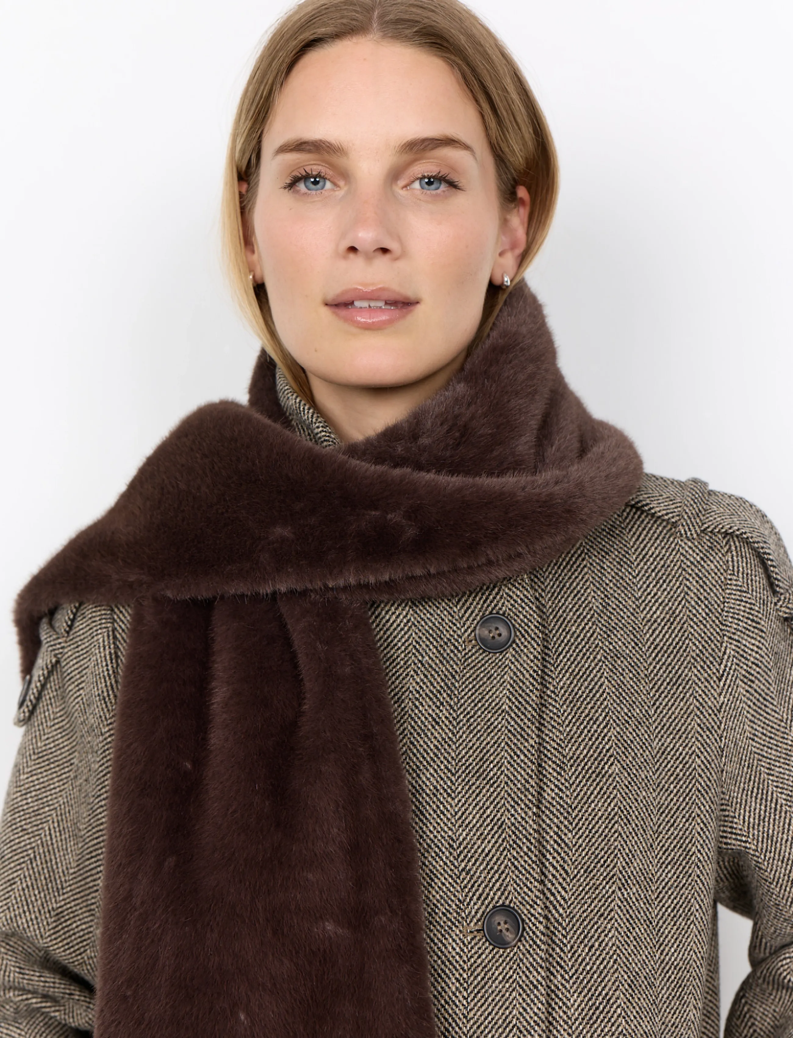 Soyaconcept - SC-VENDLA - winterschals - 8980 chocolate plum - 2