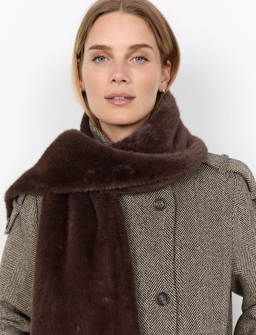 Soyaconcept - SC-VENDLA - winterschals - 8980 chocolate plum - 2