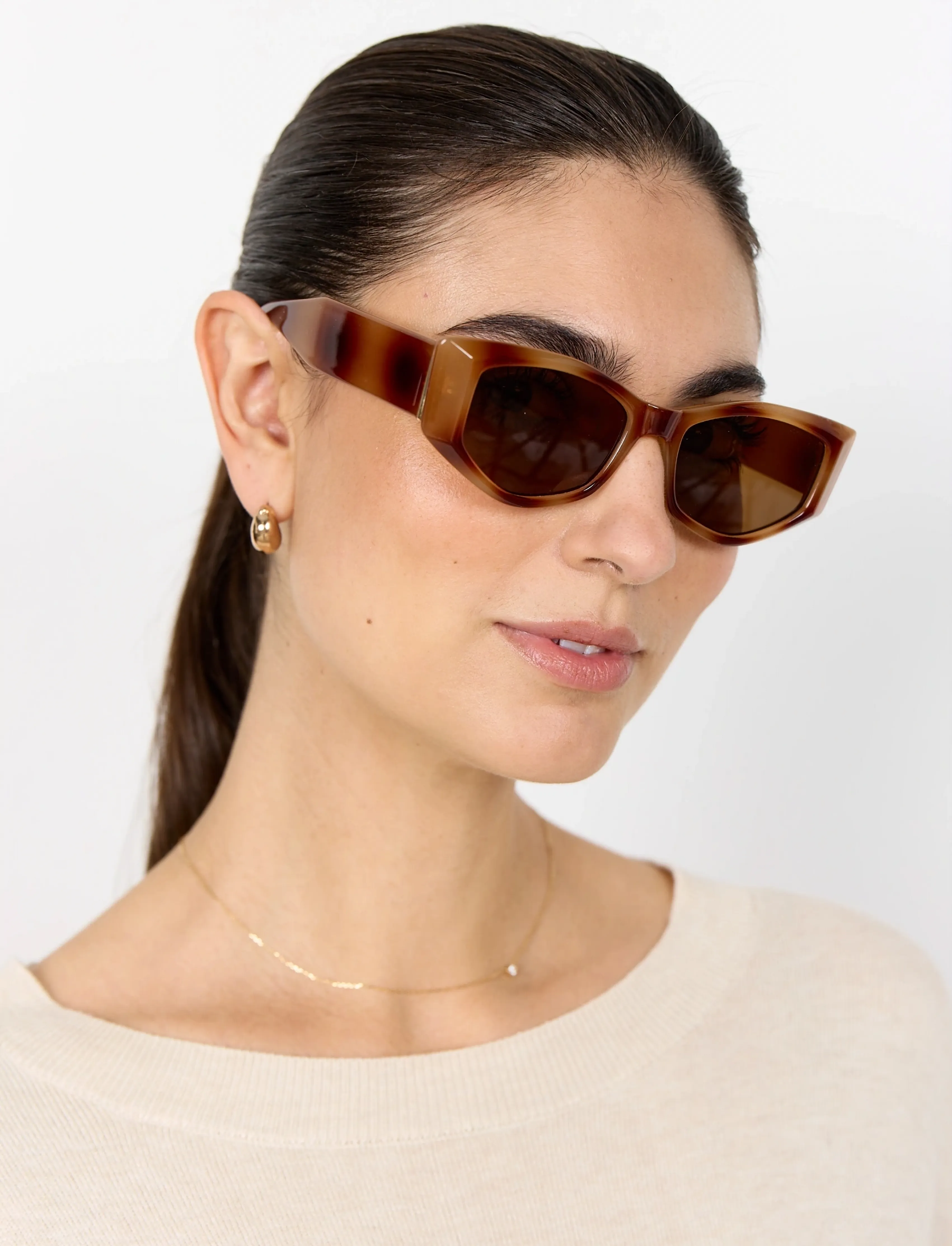 Soyaconcept Sc-Charita, One Size, Brown, Solbriller > Solbriller Med Firkantet Stel, Dame