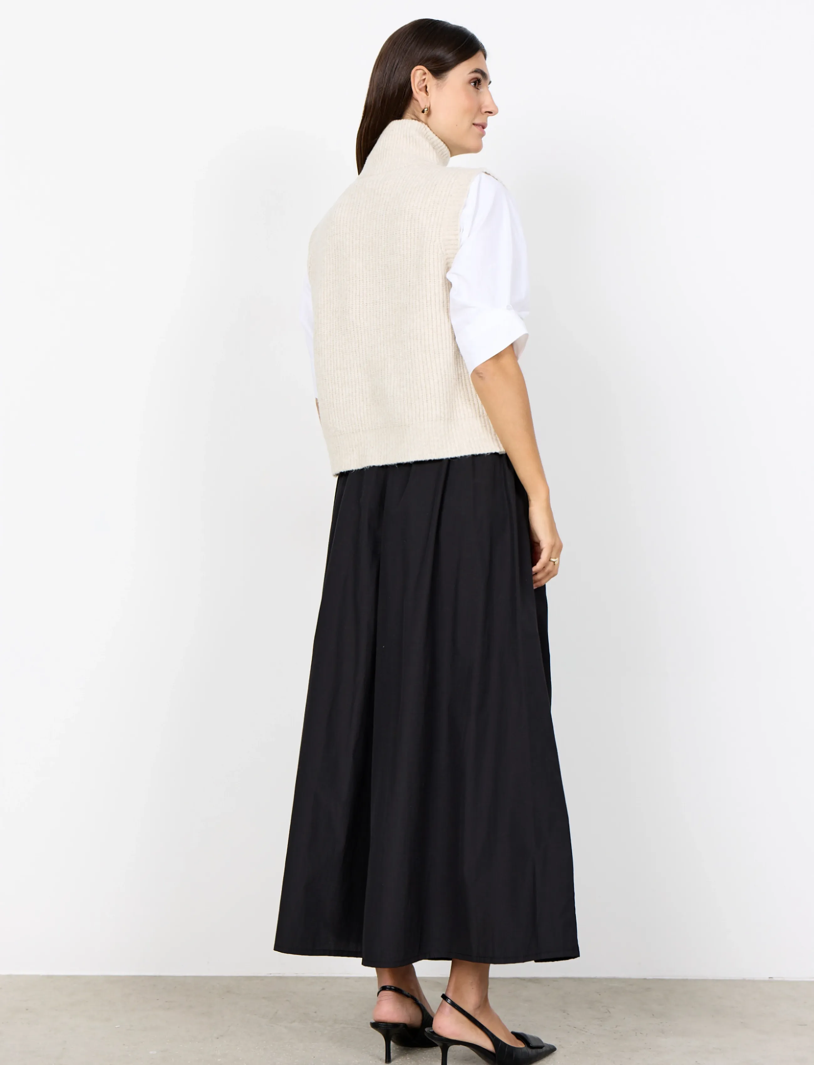 Soyaconcept - SC-GITH - knitted vests - 91620 cream melange - 3