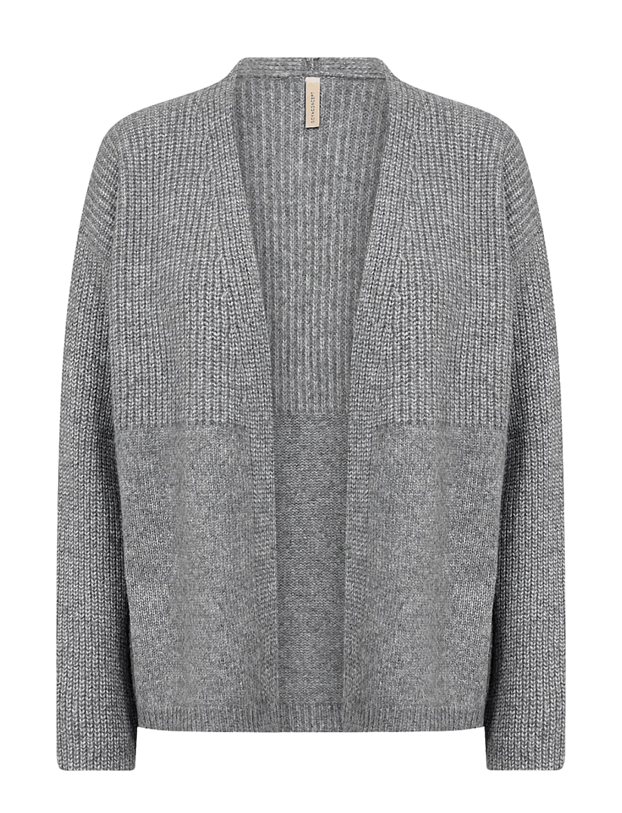 Soyaconcept - SC-GITH - strickjacken - 99470 med. grey melange - 0