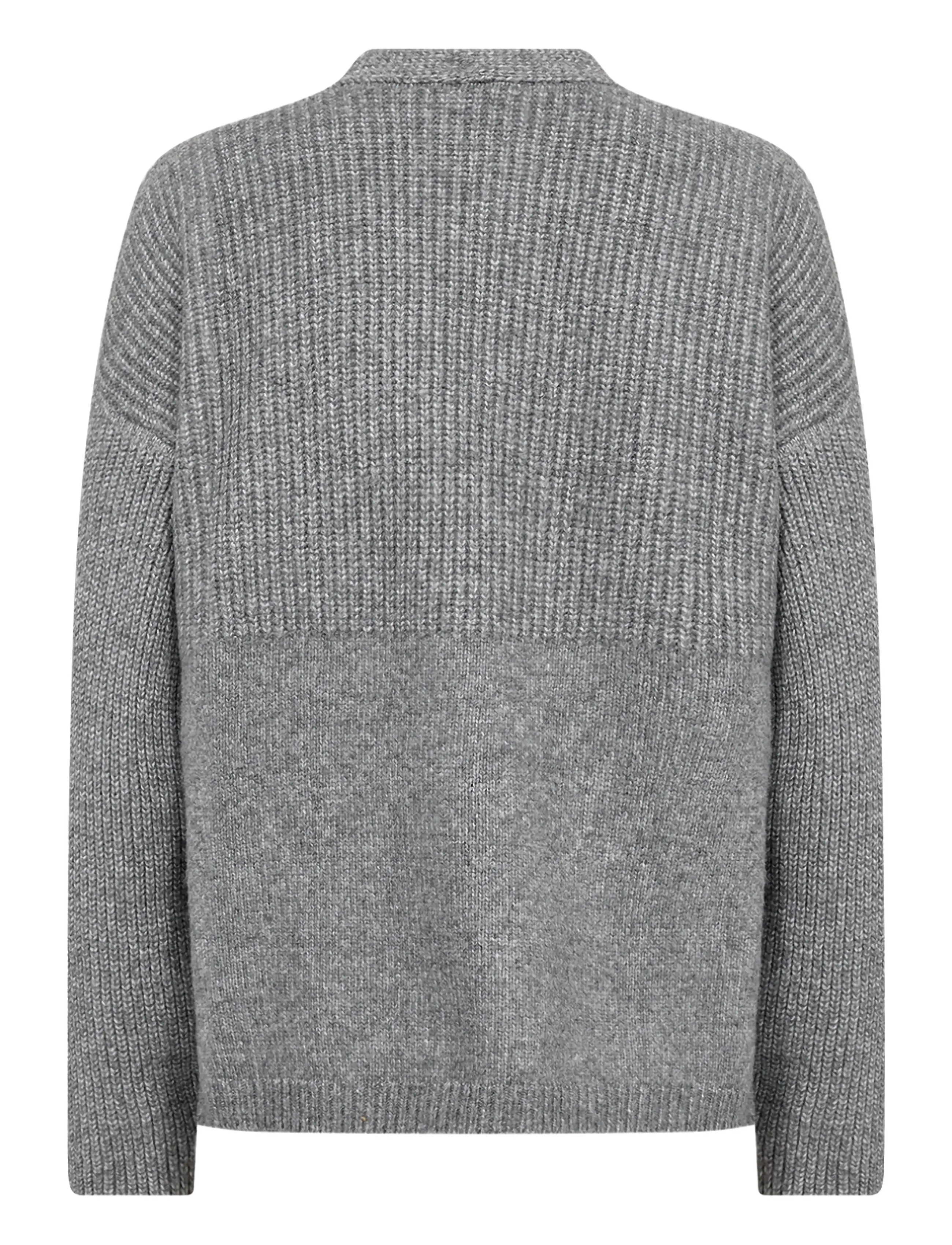 Soyaconcept - SC-GITH - strickjacken - 99470 med. grey melange - 1