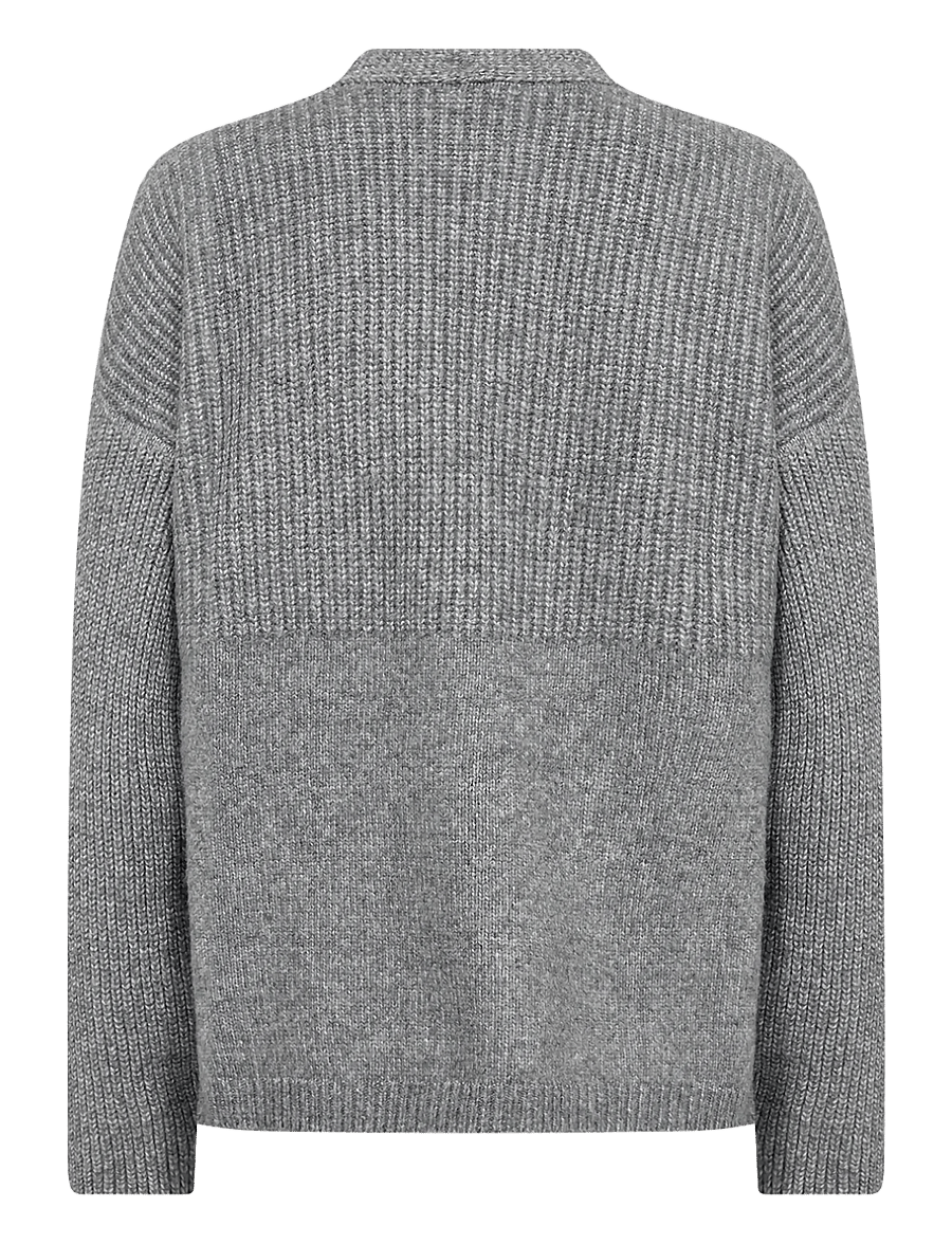 Soyaconcept - SC-GITH - strickjacken - 99470 med. grey melange - 1