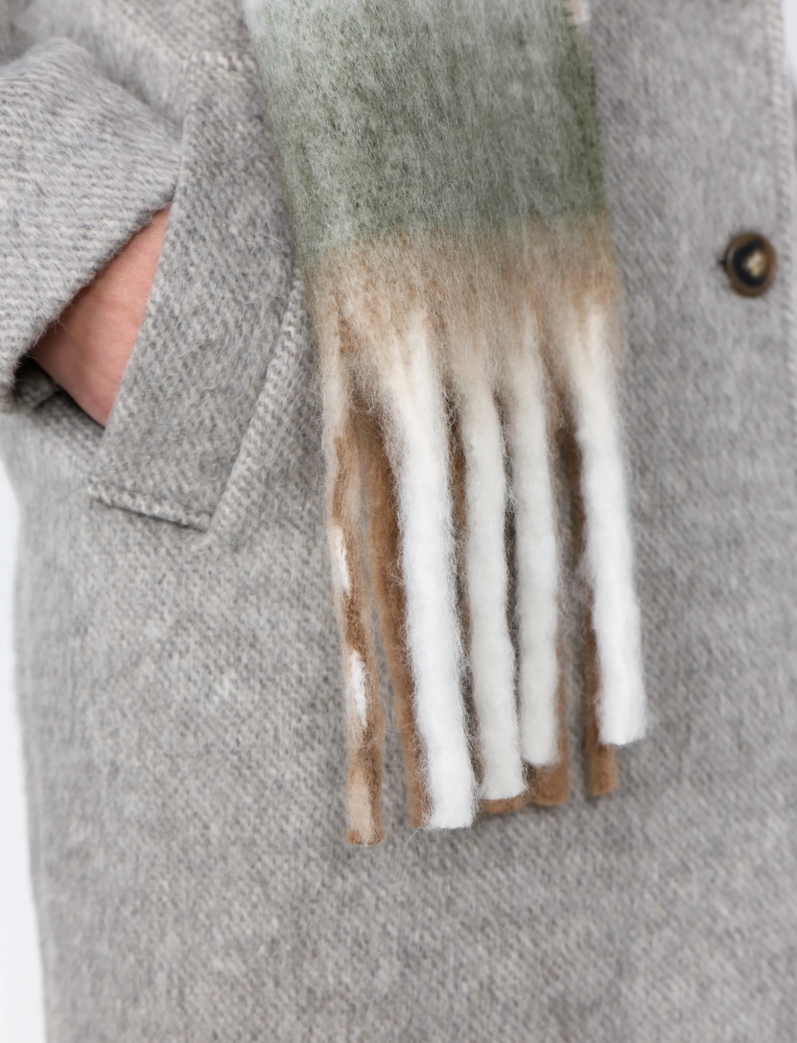 Soyaconcept - SC-GEORGINA - winterschals - 8030 camel combi - 2