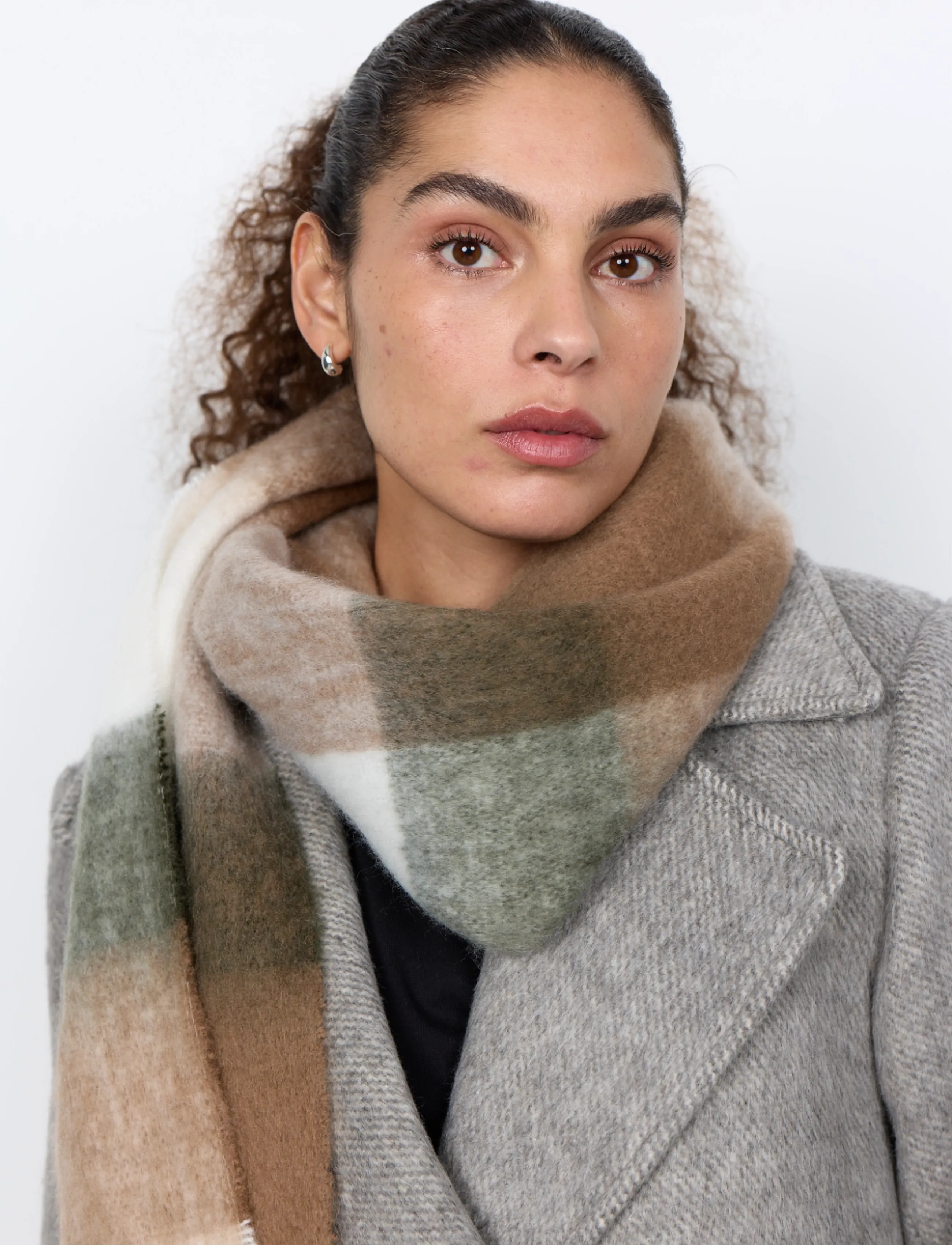 Soyaconcept - SC-GEORGINA - winterschals - 8030 camel combi - 3
