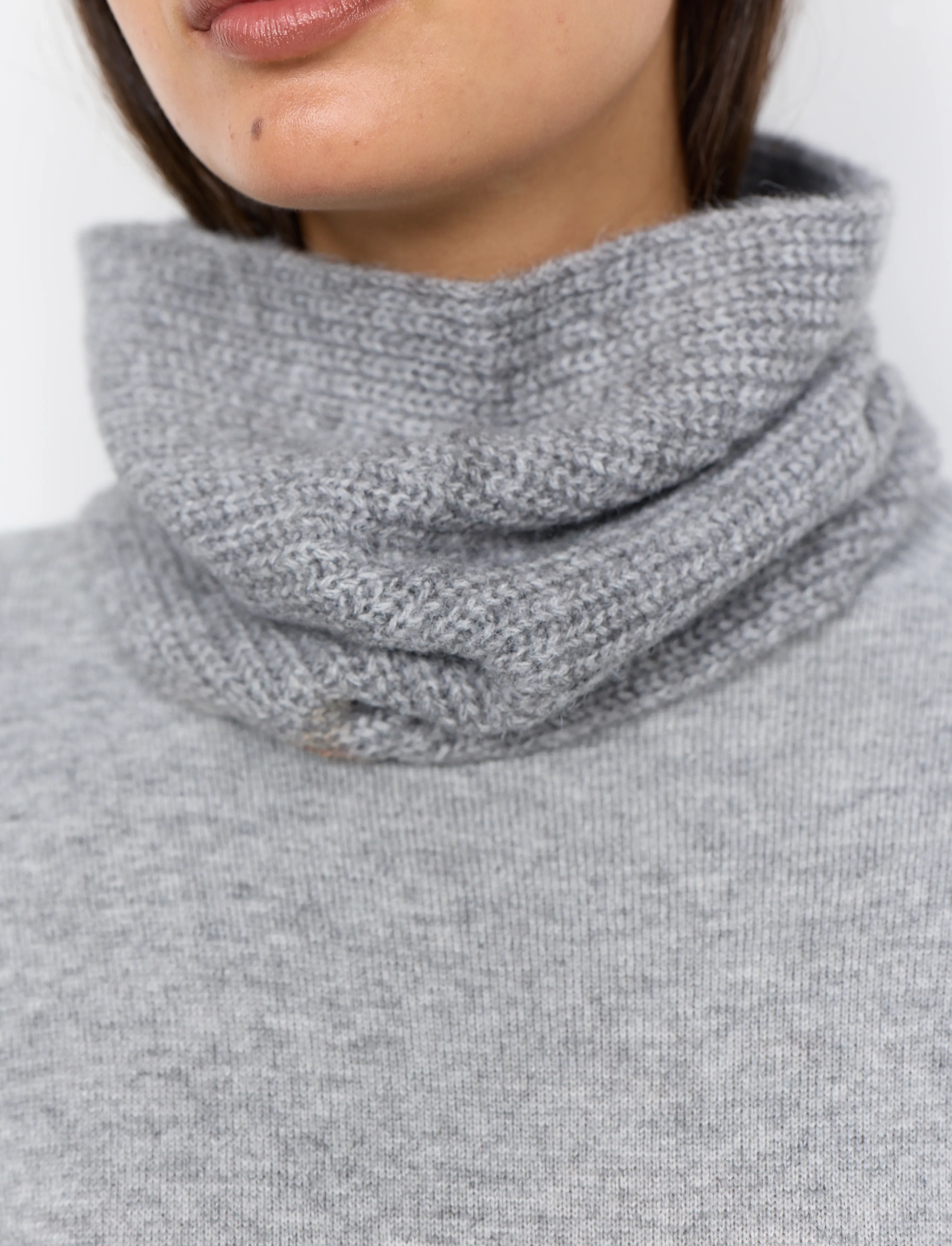 Soyaconcept - SC-GERMAINE - halswärmer - 99470 med. grey melange - 3