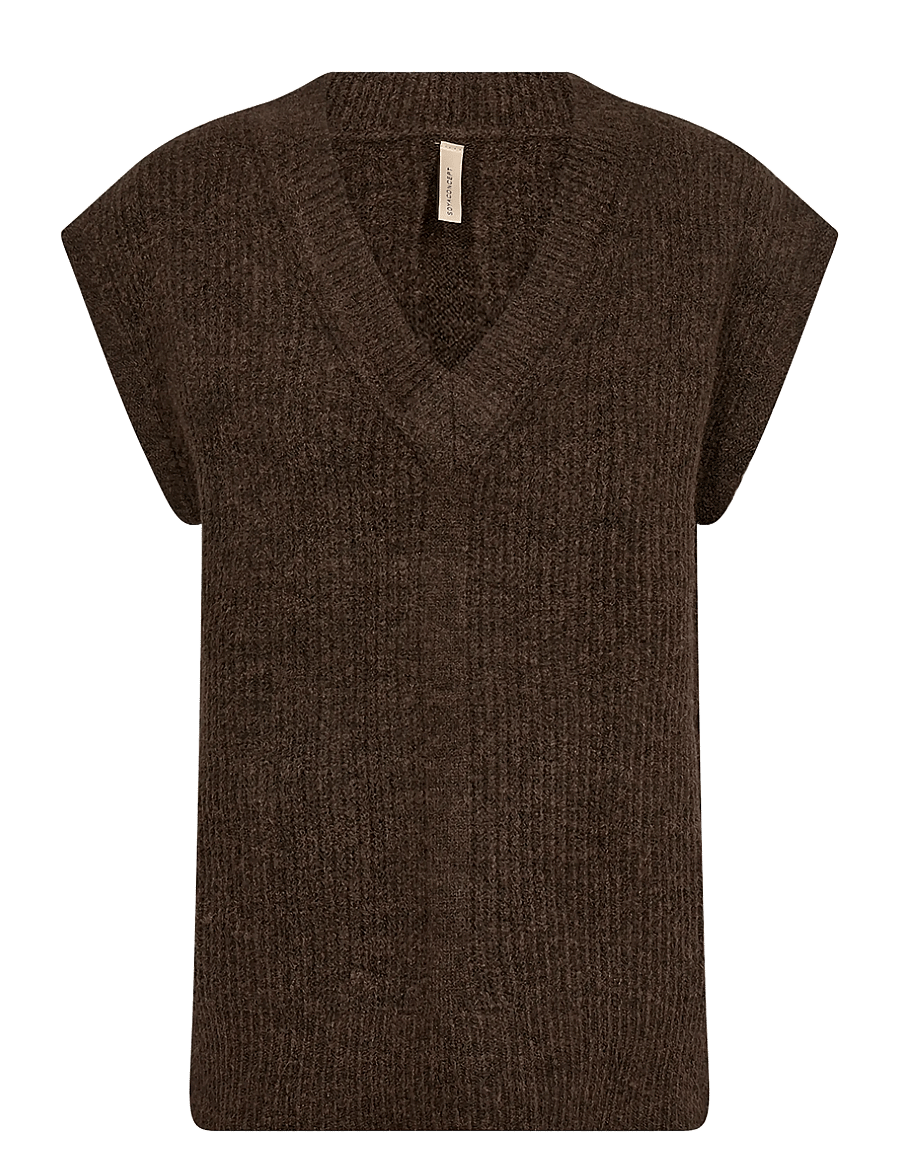 Soyaconcept - SC-GERMAINE - kootud vestid - 98980 chocolate plum melange - 0