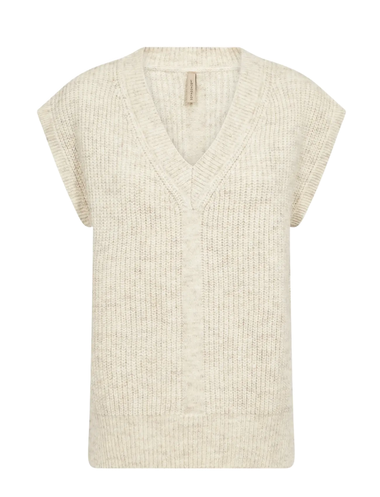 Soyaconcept SC-GERMAINE - Strikveste - 91620 CREAM MELANGE / cream