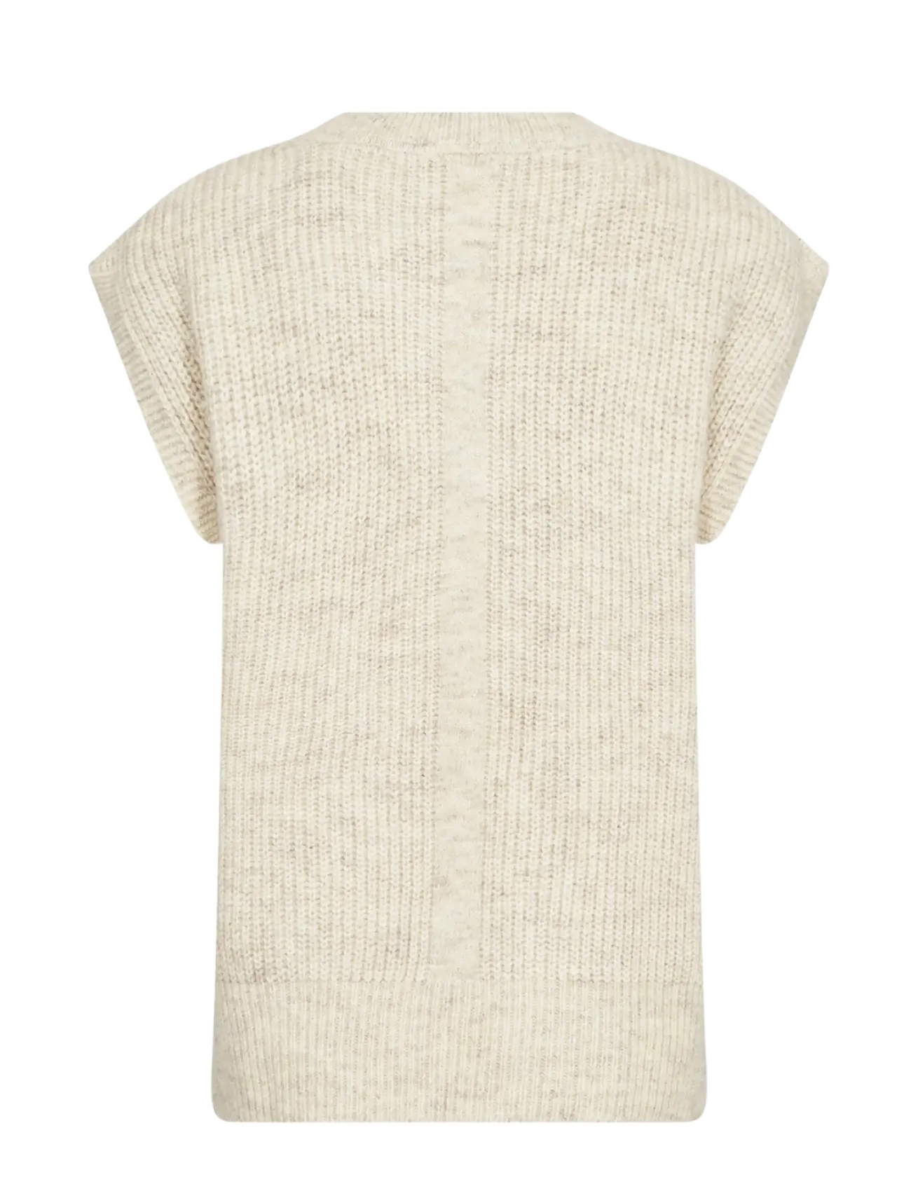 Soyaconcept - SC-GERMAINE - strikveste - 91620 cream melange - 2
