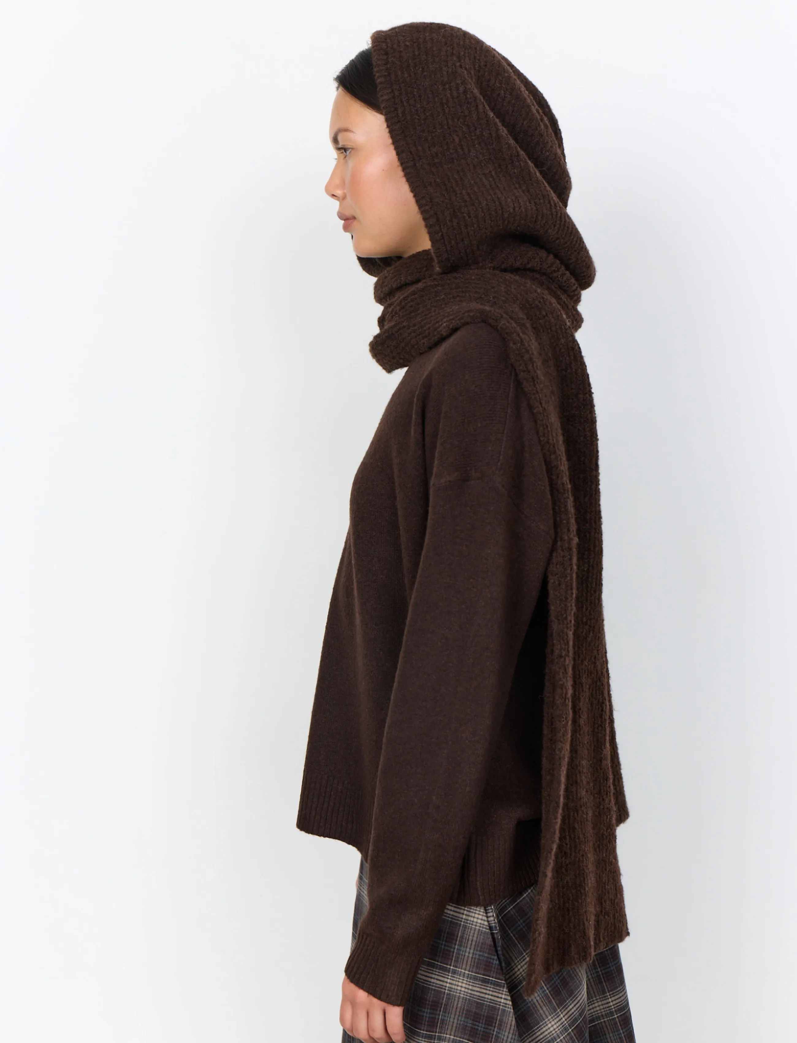 Soyaconcept - SC-HANSA - winterschals - 98980 chocolate plum melange - 2