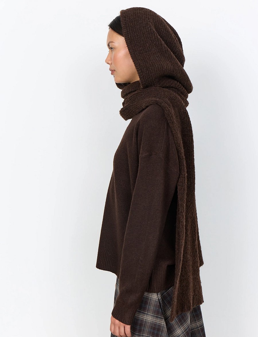 Soyaconcept - SC-HANSA - winterschals - 98980 chocolate plum melange - 2