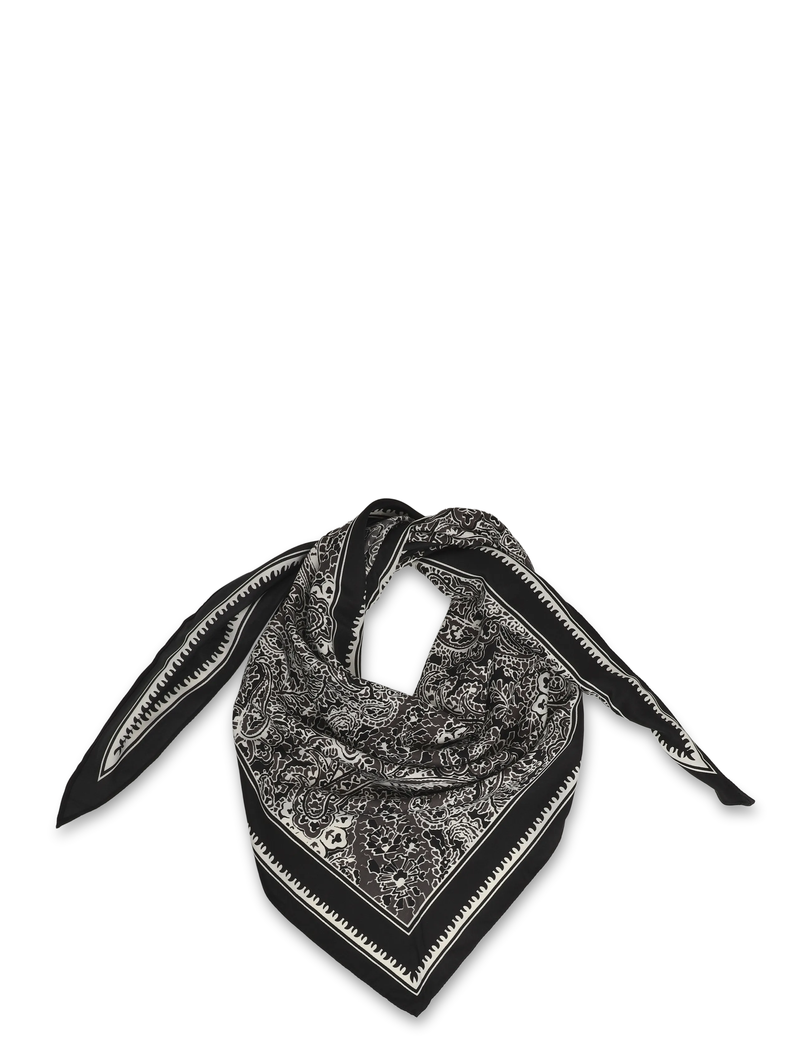 Soyaconcept SC-HILJA AOP - Scarves - 9999 BLACK COMBI / black