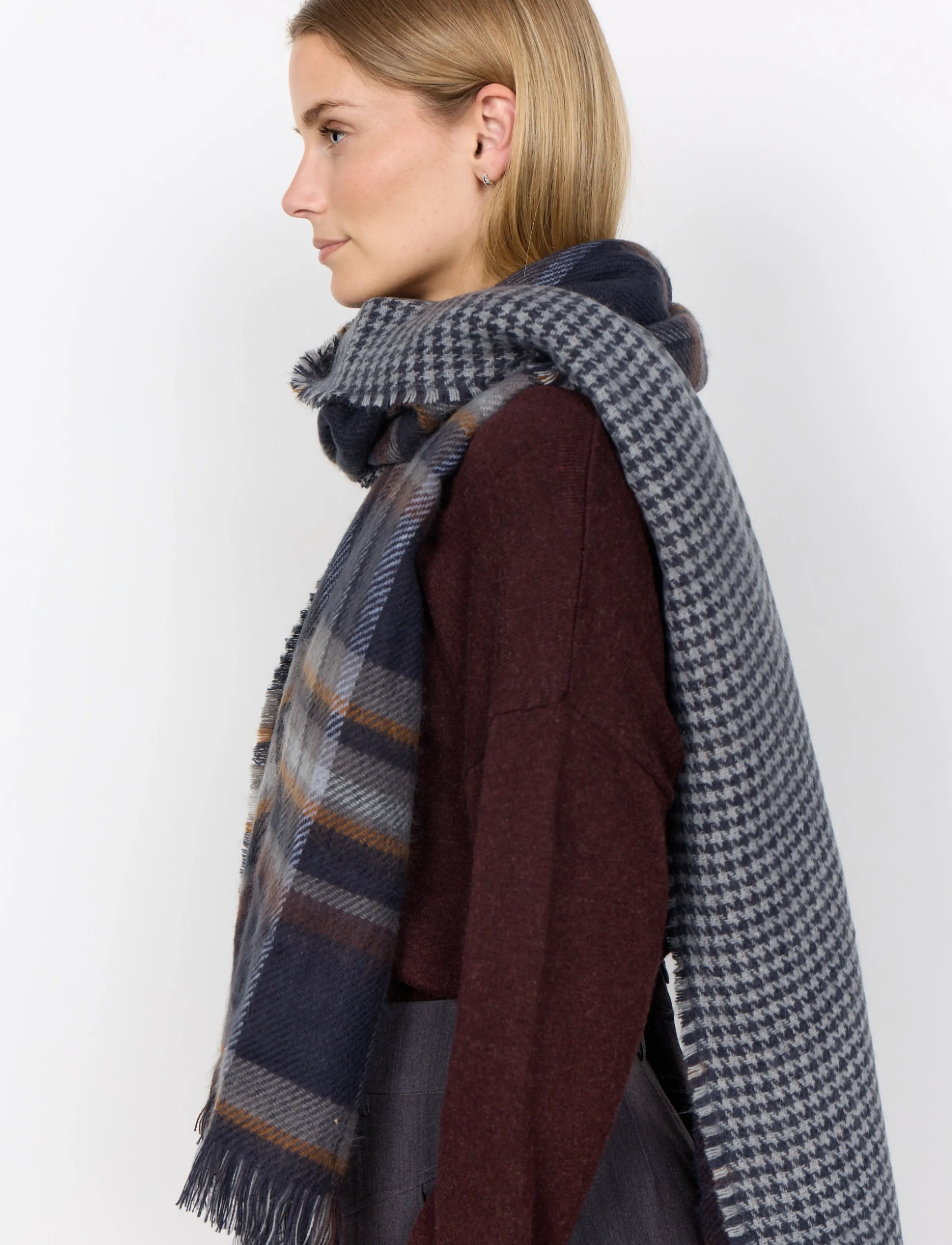 Soyaconcept - SC-HANAN YD - winterschals - 6910 navy combi - 2