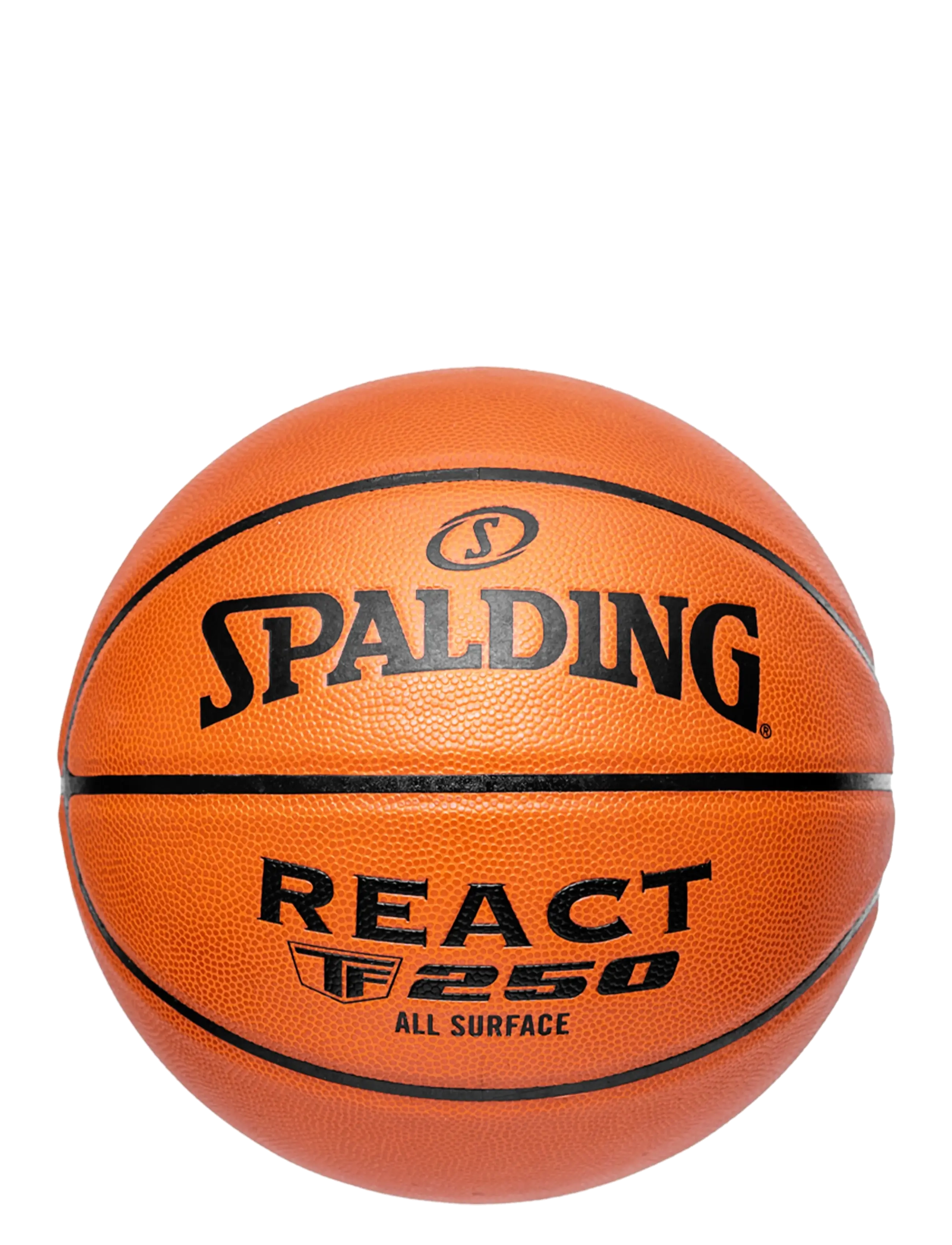Spalding React Tf-250 Composite Basketball, Mænd, Komposit All Surface Basketball, Orange, Str: SZ6