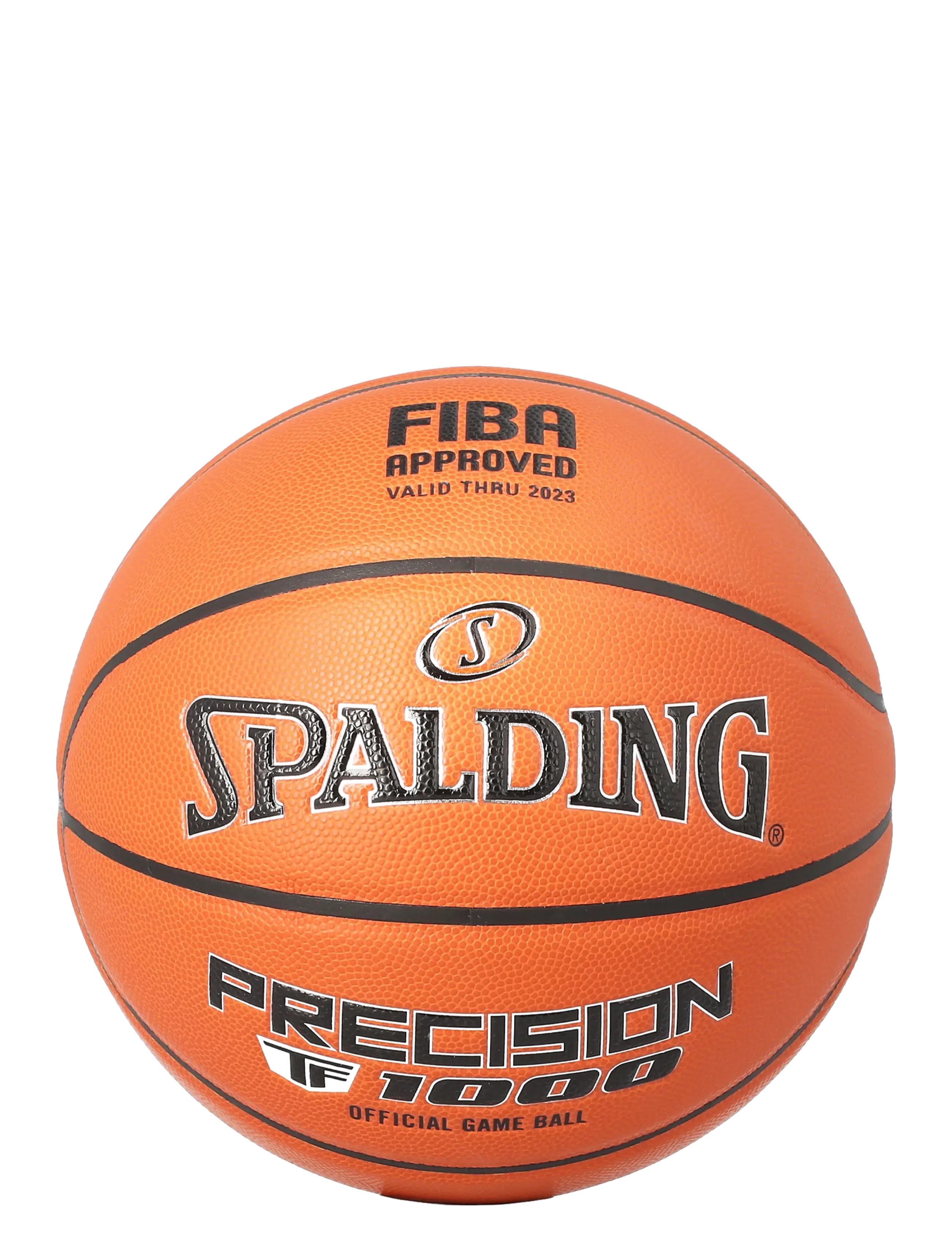 Spalding Tf-1000 Precision Fiba Composite Basketball, FIBA Godkendt Komposit Basketbold, Orange, Str: SZ6