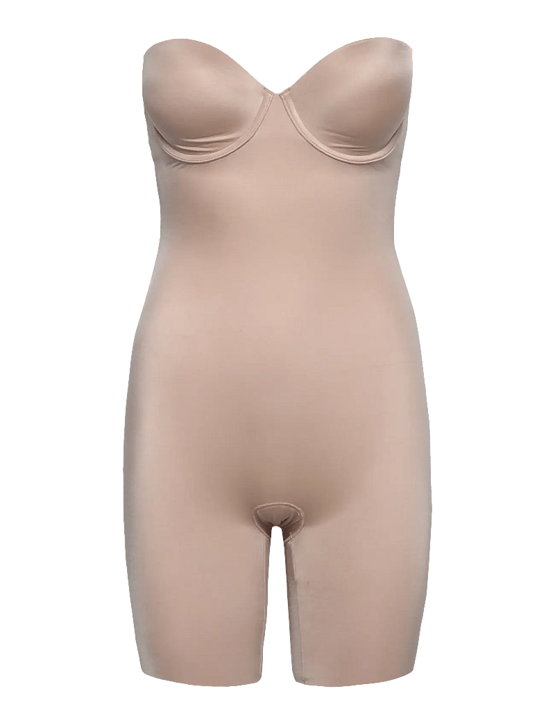 Spanx - Strapless Cupped Bodysuit - besondere anlässe - champagne beige - 4