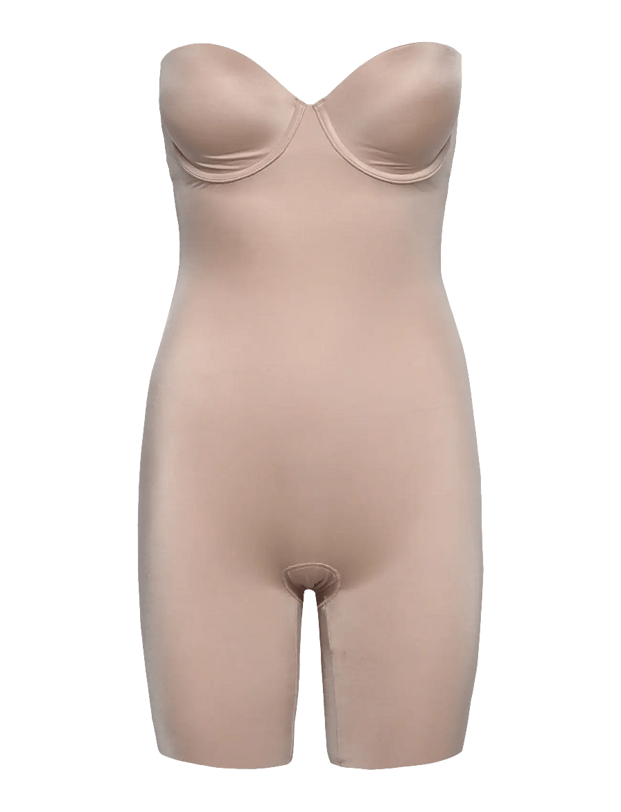 Spanx - Strapless Cupped Bodysuit - erilised sündmused - champagne beige - 4