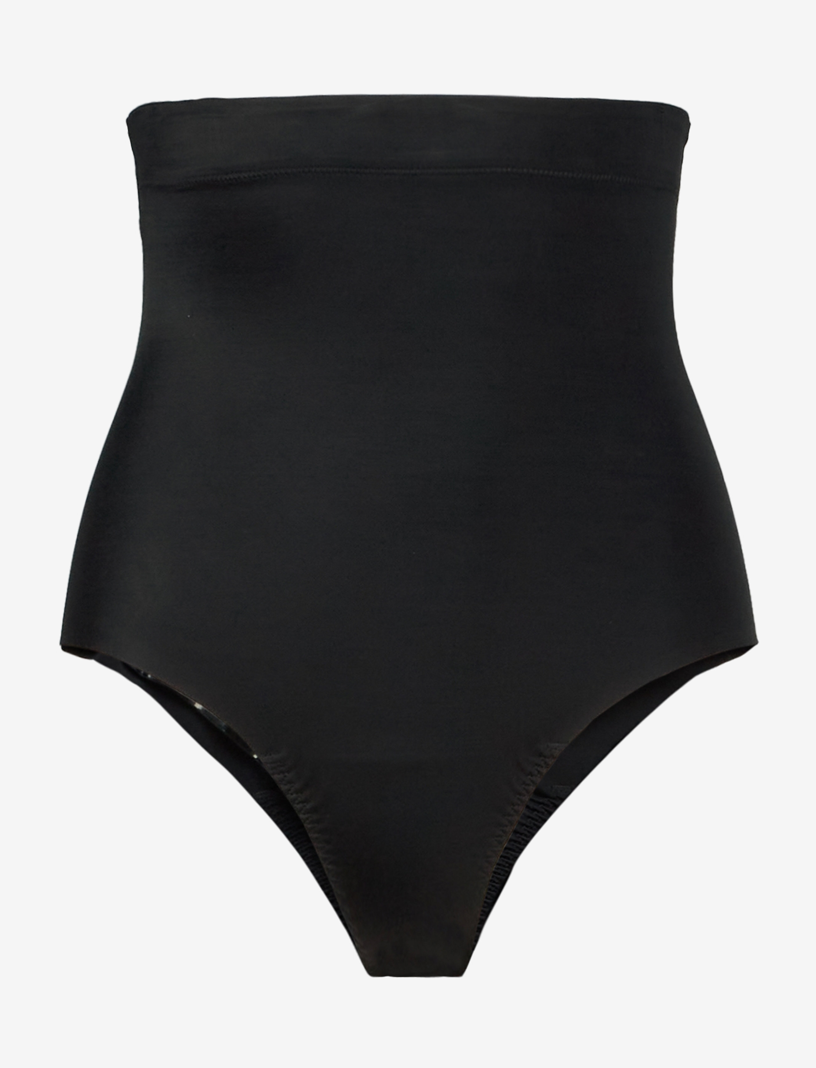 Suit Your Fancy High-Waisted Thong - VERY BLACK