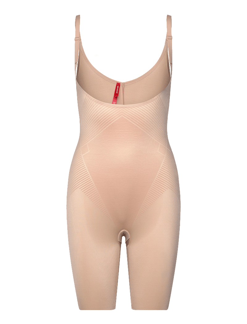 Spanx - SPANXshape™ Invisible Open-Bust Mid-Thigh Bodysuit - kujuandvad püksid ja seelikud - champagne beige - 0
