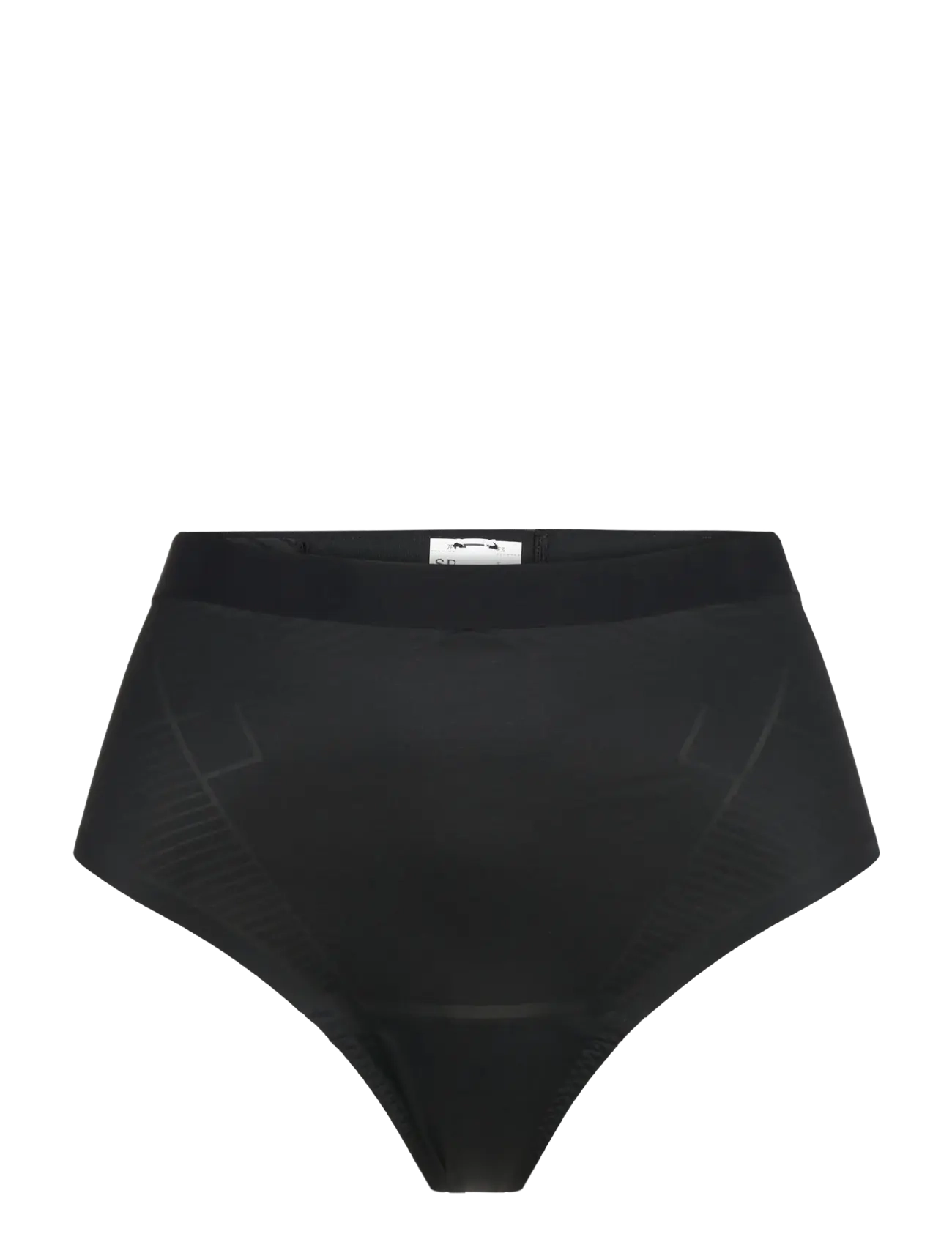 Spanx shape Invisible Thong, Kvinder, Højtaljet Formende G-streng, Sort, Str: M