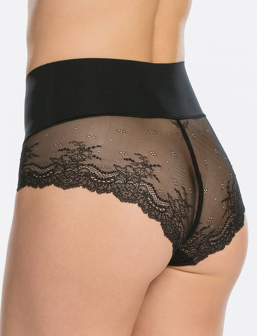 Spanx - SPANXsupersmooth™ Undie-tectable® Lace Hi-Hipster - midi ja maxi püksikud - black - 4