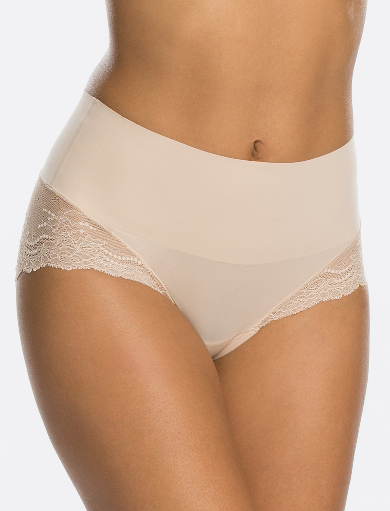 Spanx Spanxsupersmooth Undie-Tectable Lace Hi-Hipster, XS, Beige, Trusser > Trusser Med Høj Talje, Dame