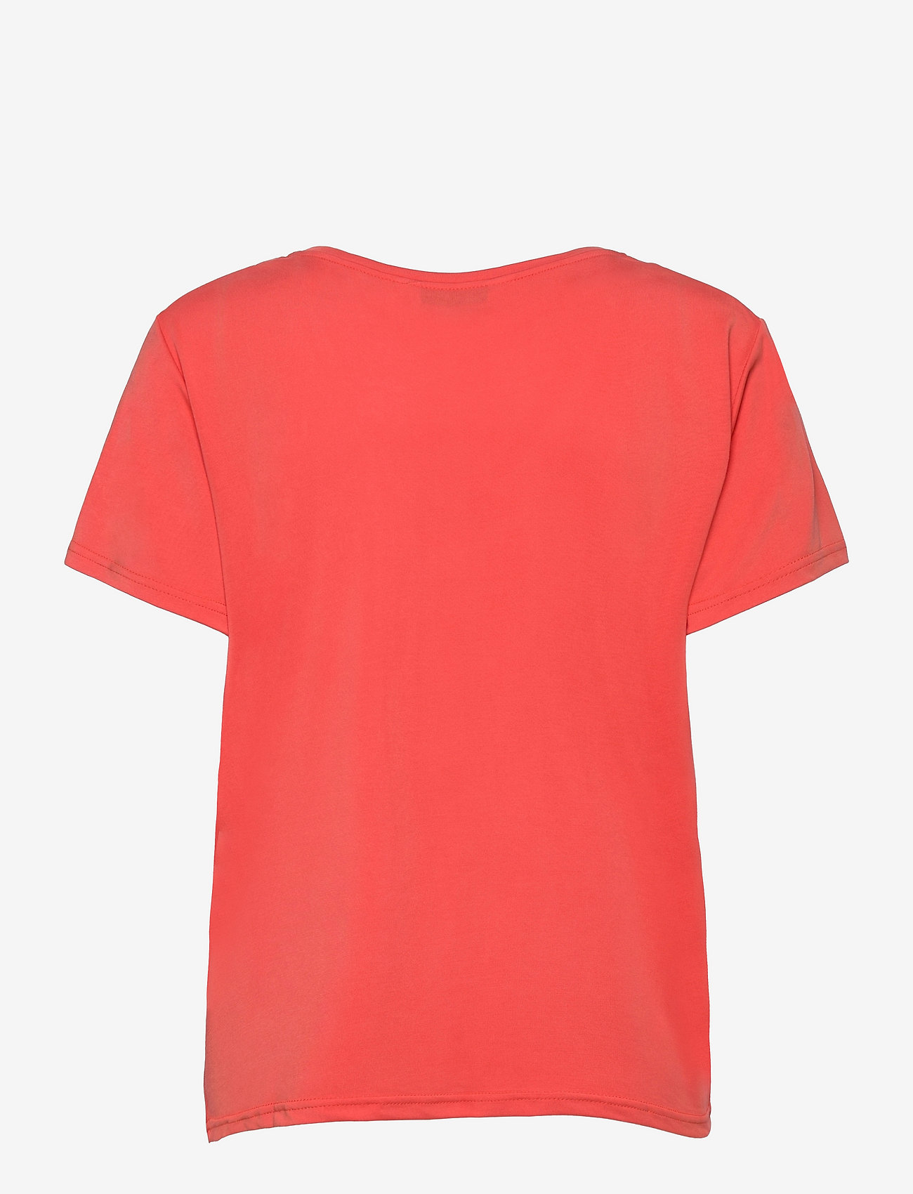 SPARKZ COPENHAGEN - PETTI V NECK TEE - t-shirt & tops - red - 1
