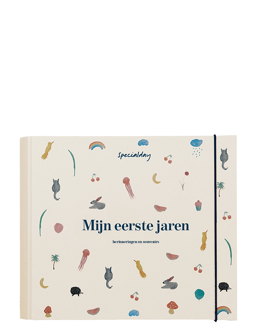Specialday - Baby journal Belgian/Dutch - Mijn eerste jahre cream album w. ringbinder function - mit første år - cream - 1