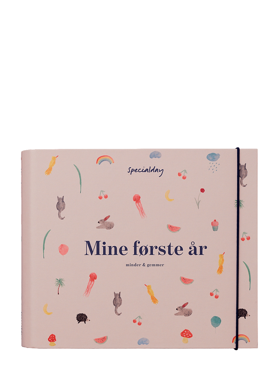 Specialday - Barnets bog Mine første år - minder & gemmer album m. ringbind - mein erstes jahr - rose - 1