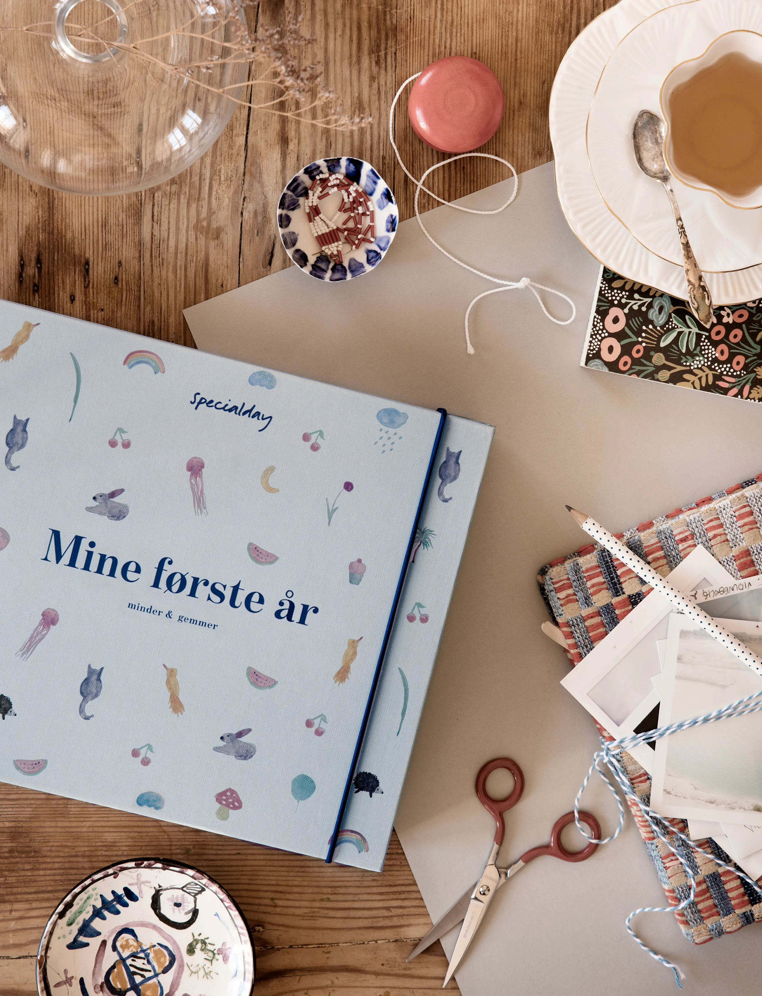 Specialday Barnets Bog Mine Første År Minder & Gemmer Album M. Ringbind, DANISH, Baby Nursery, Blau - My First Year, Kinder
