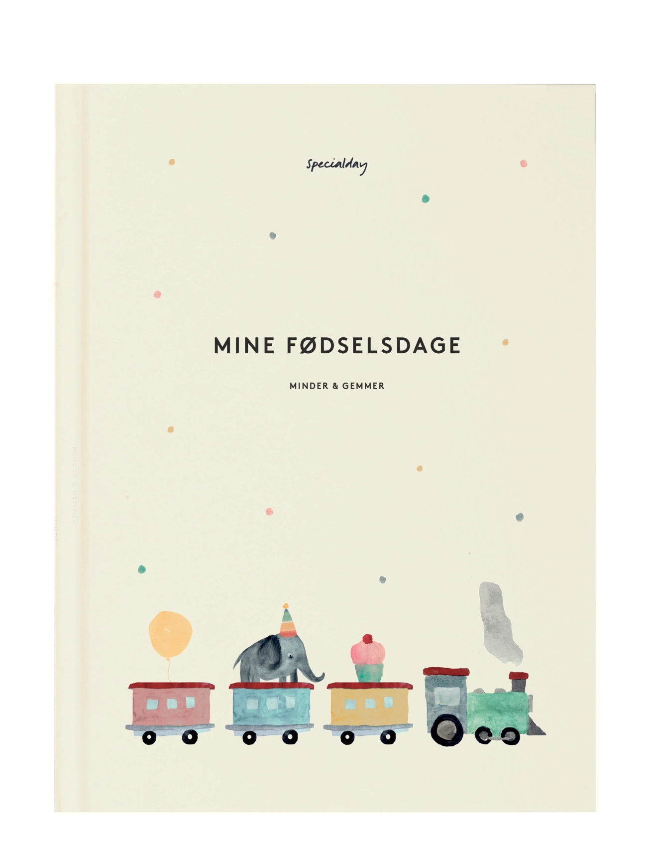 Specialday Mine Fødselsdage Minder & Gemmer, DANISH, Baby Nursery, Creme - My First Year, Kinder