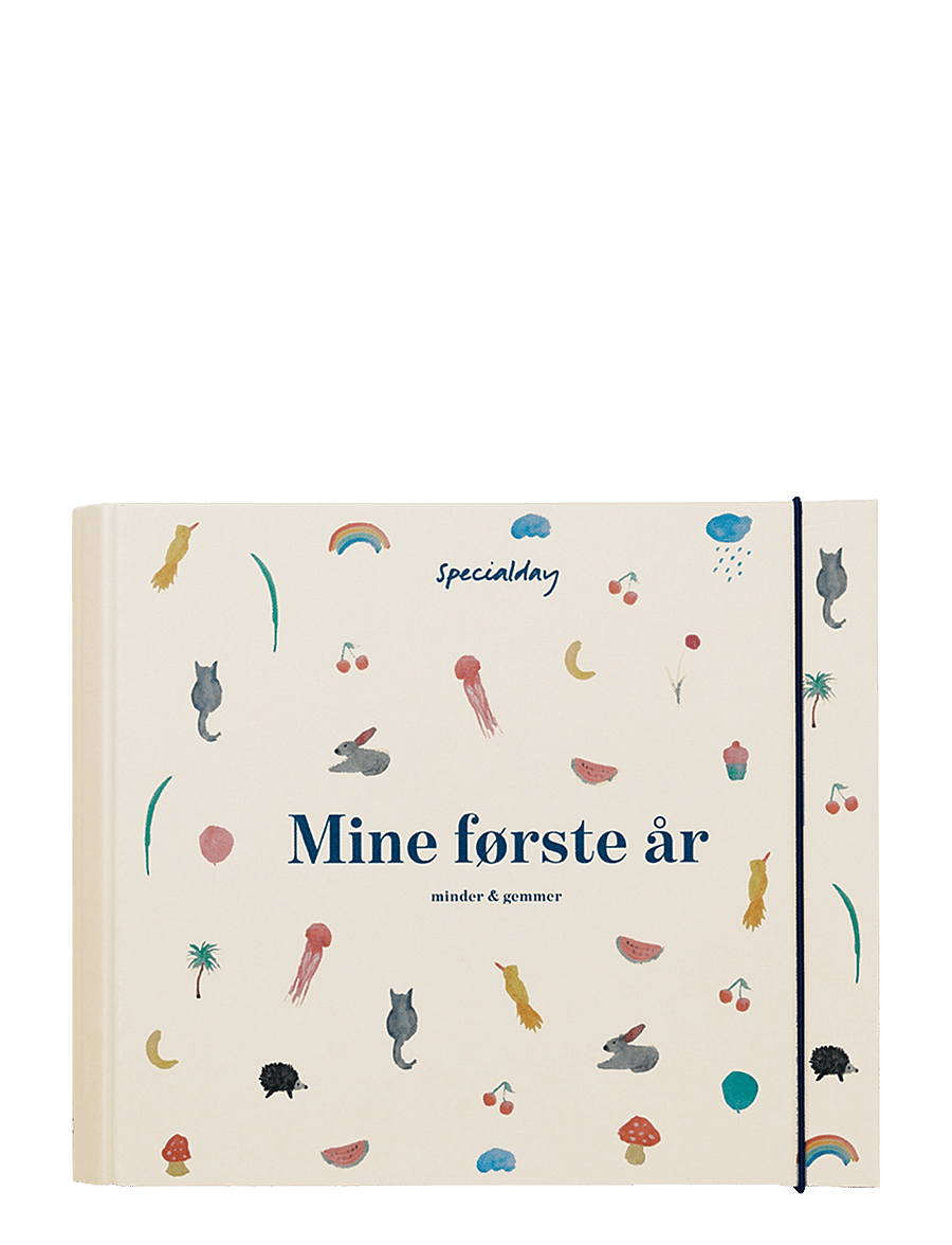 Specialday - Barnets bog Mine første år - minder & gemmer album m. ringbind - mein erstes jahr - cream - 1