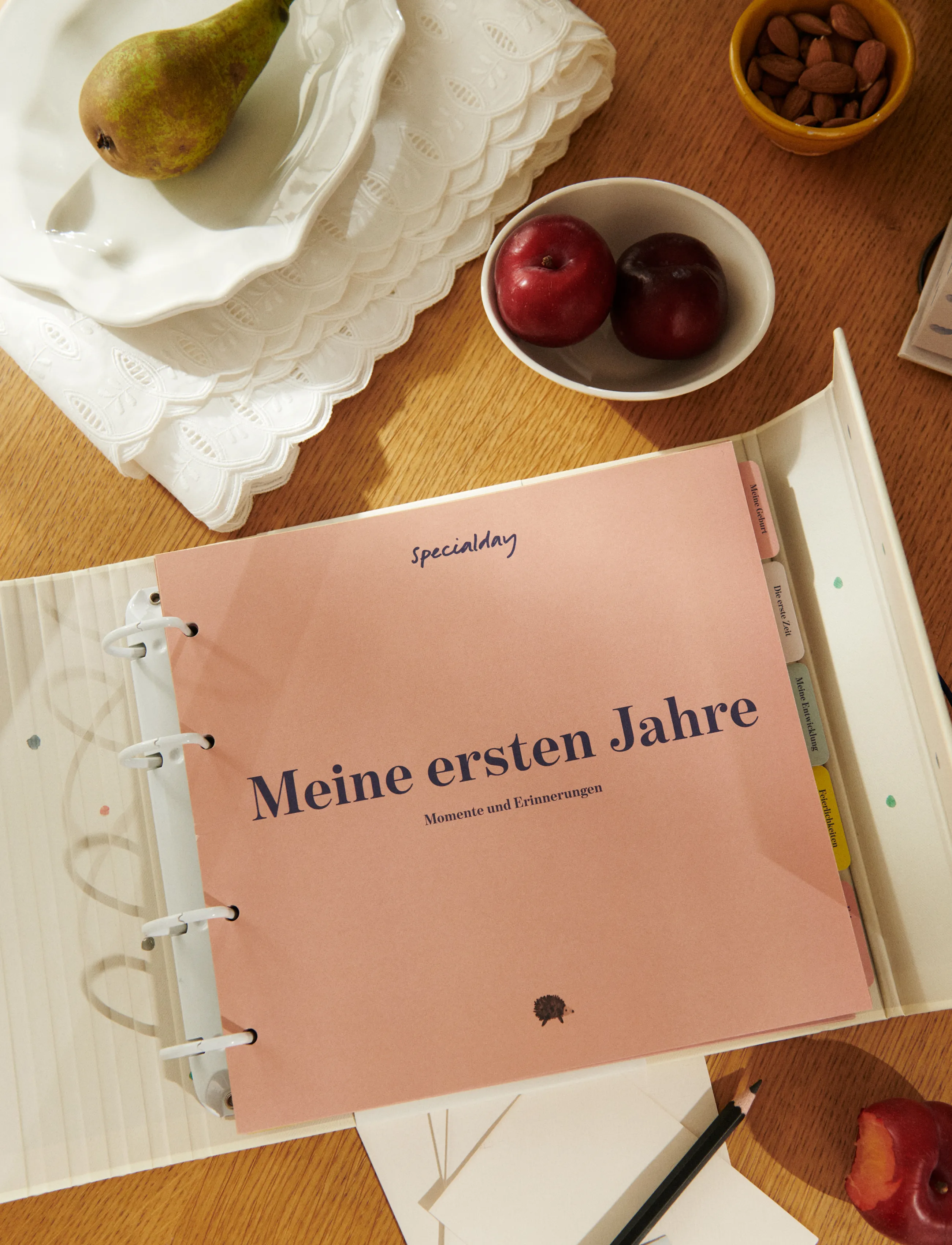 Specialday - Baby journal German - Meine ersten Jahre cream album w. ringbinder function - my first year - cream - 2
